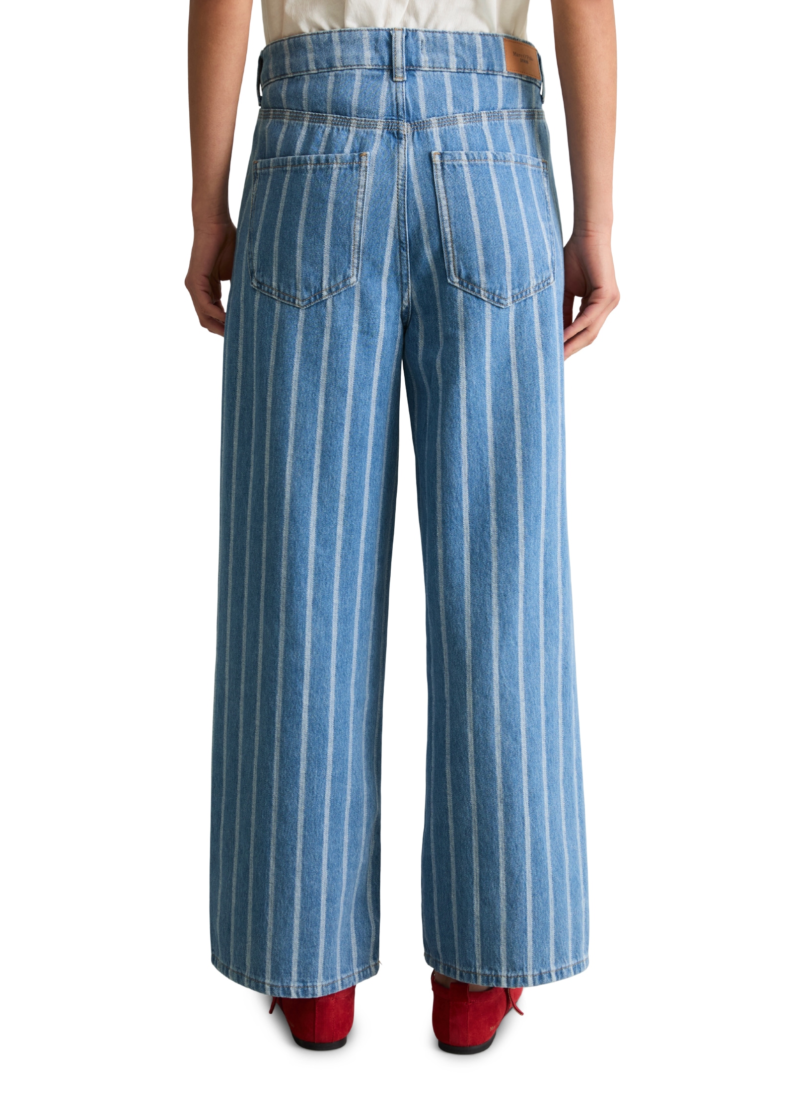 Marc O'Polo DENIM Weite Jeans Model Tomma wide aus leichter Bio-Baumwoll-Qualität