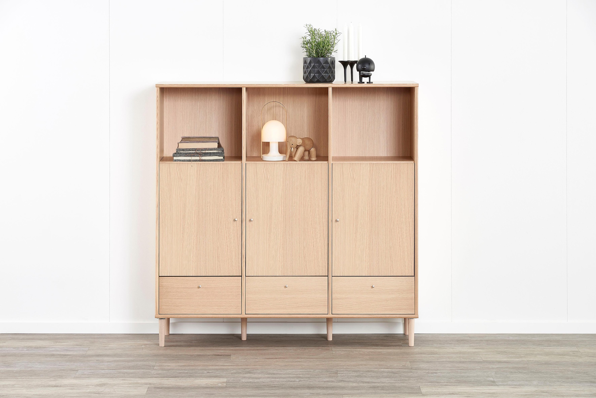 Hammel Furniture Möbelfuß »Mistral Bein, Stützfuß« (6 stk.), Holz, in mehreren Farben, Höche: 14 cm