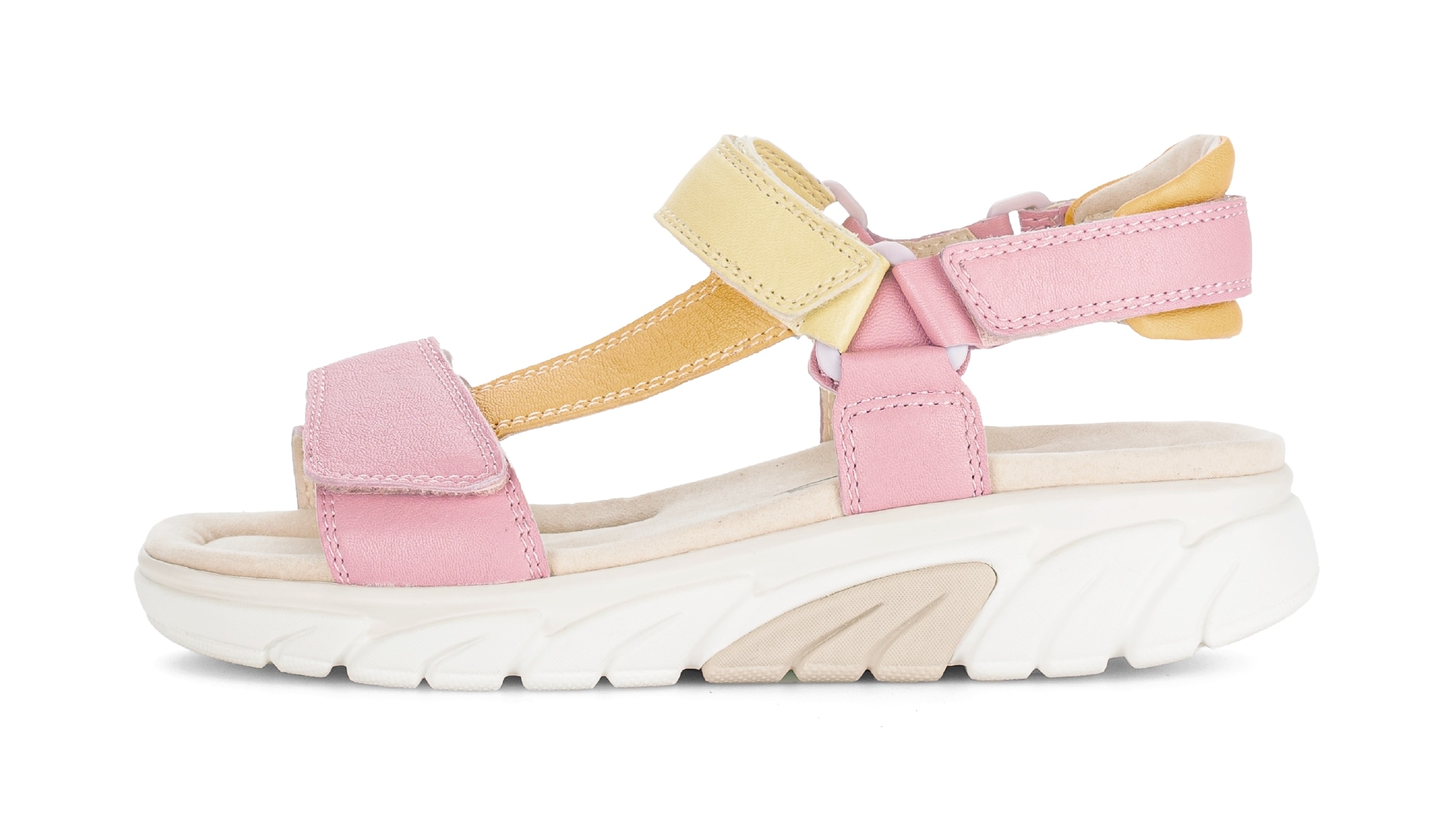 rollingsoft Sandalette  Keilabsatz, Riemchensandale im Trekking-Look, G-Weite (=weit)