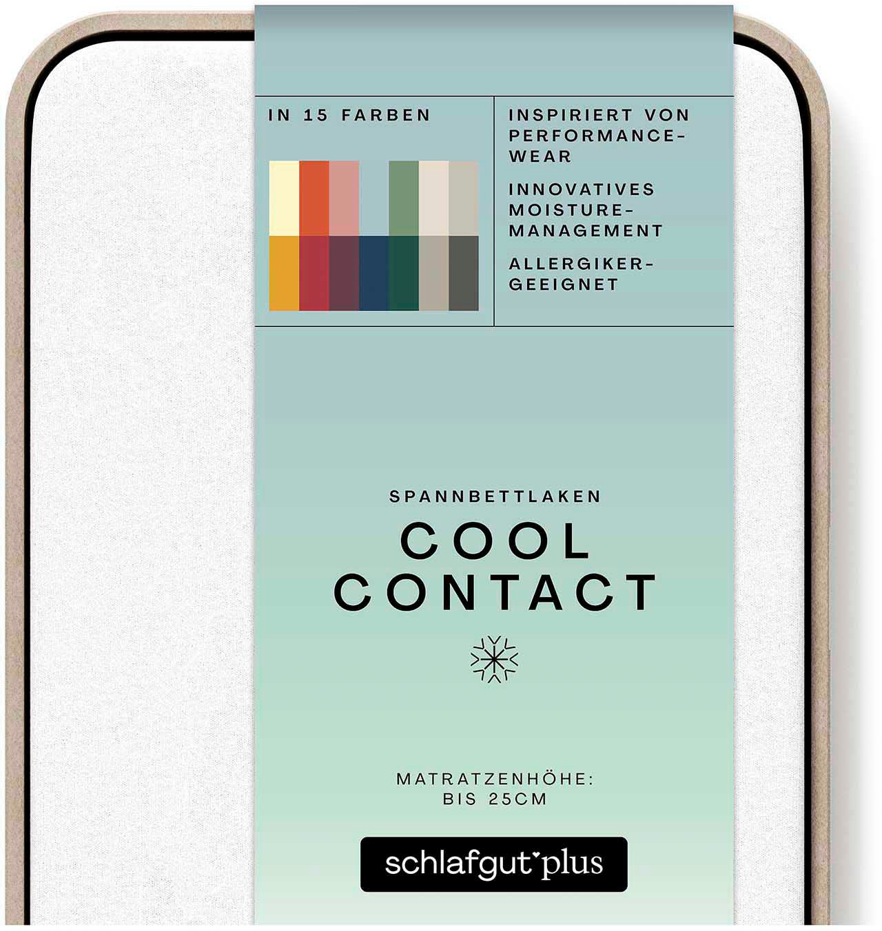 Schlafgut Spannbettlaken »Cool Contact«, 100% gekämmte Mikrofaser günstig online kaufen