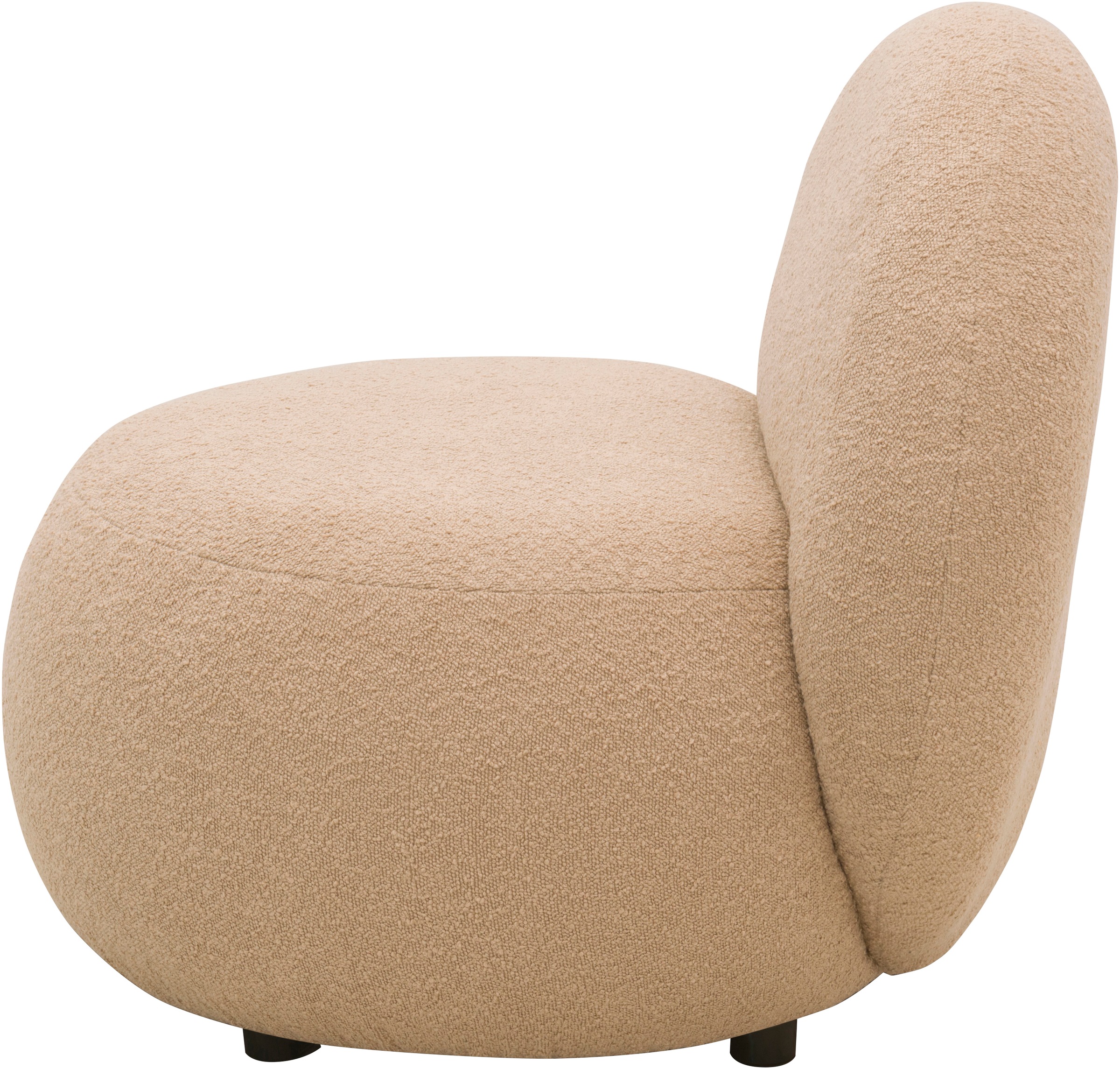 INOSIGN Sessel »Mithras II Cocktailsessel«, Bouclé oder Fellimitat; Lieferzeit nur ca. 2 Wochen