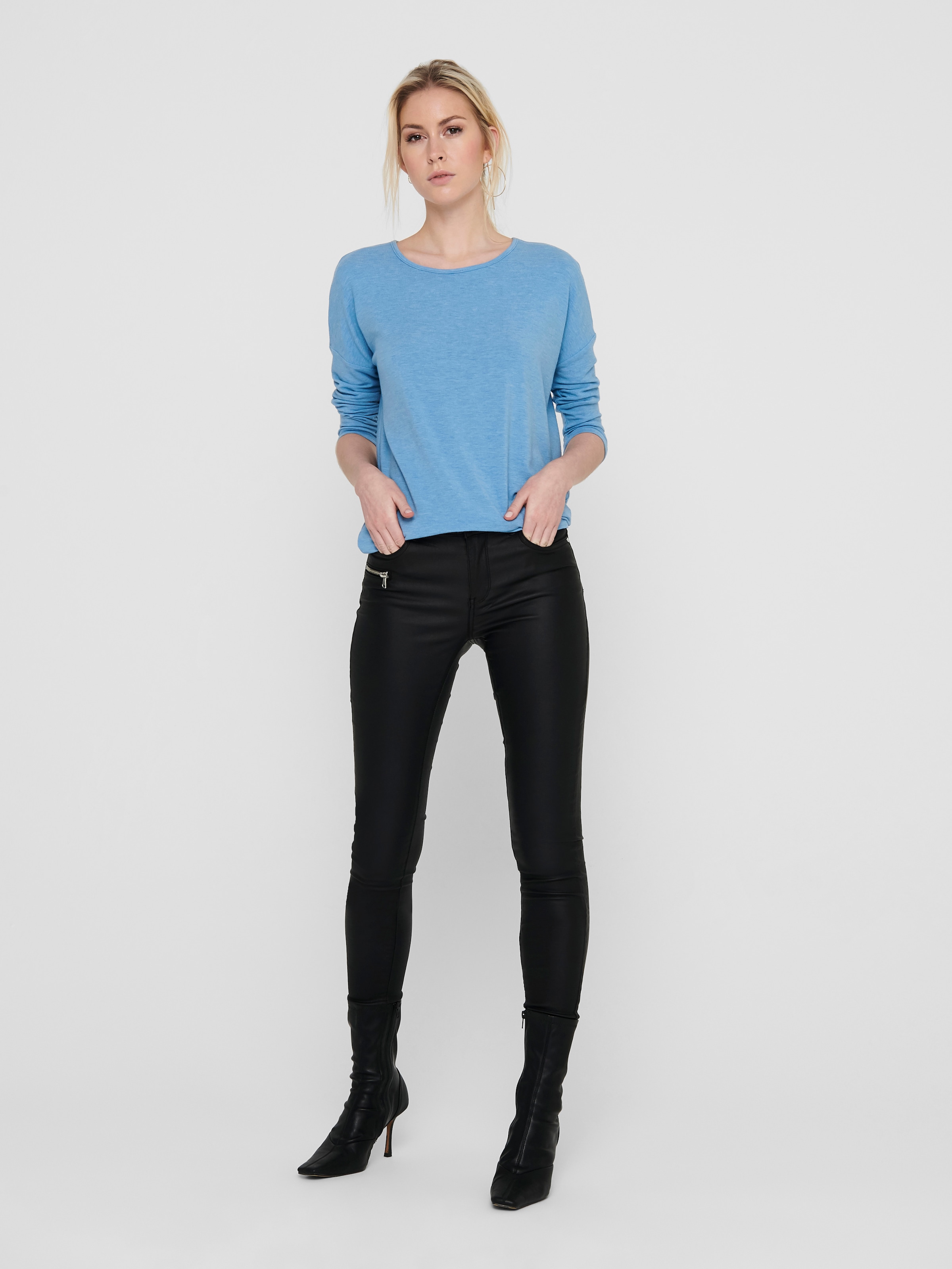 ONLY 3/4-Arm-Shirt »ONLGLAMOUR 3/4 TOP JRS NOOS« in lässiger Oversize-Form