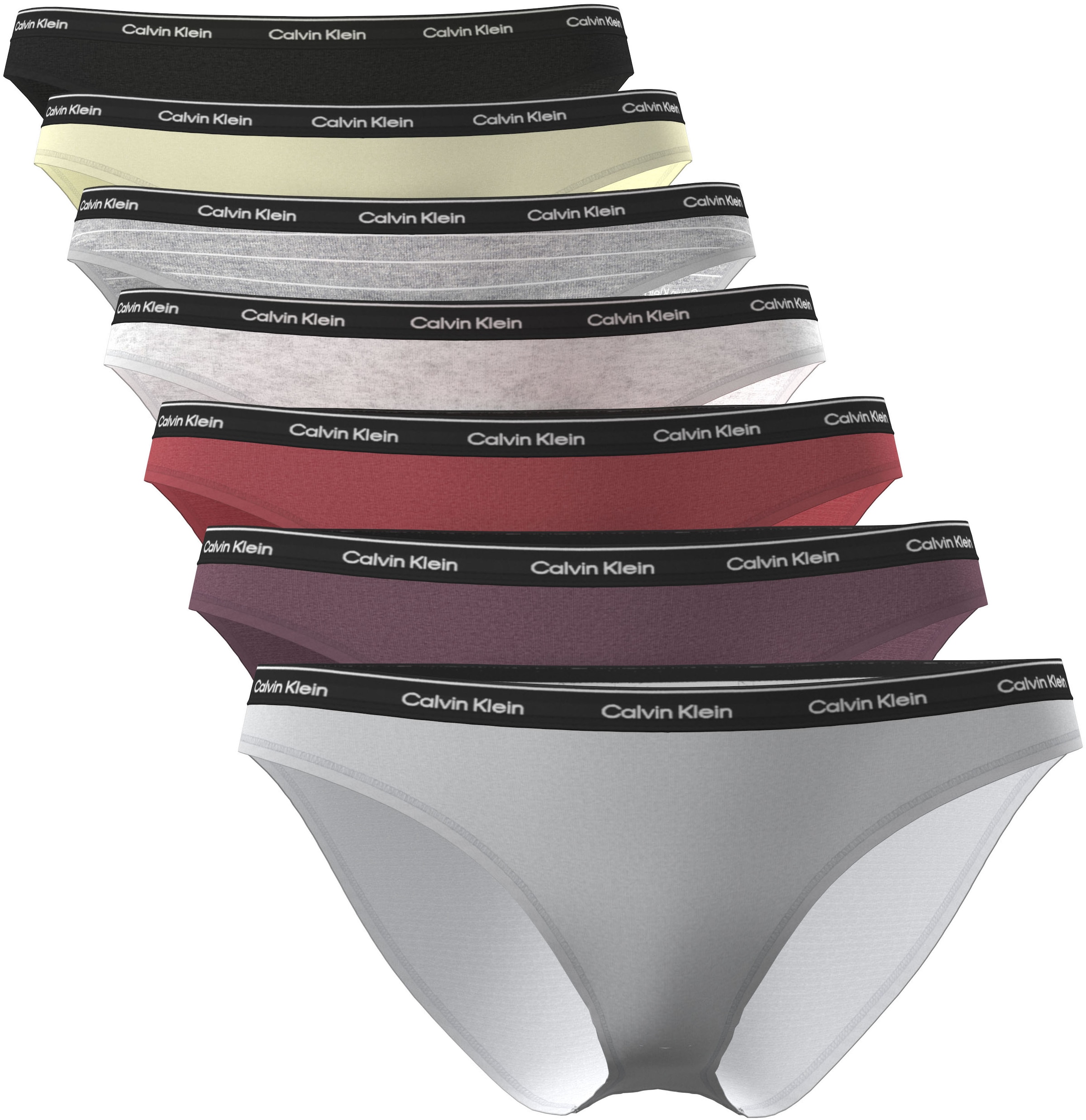 Calvin Klein Underwear Bikinislip »BIKINI 7PK« Packung, 7er-Pack,  Körpernahe Passform mit elastischem Bund