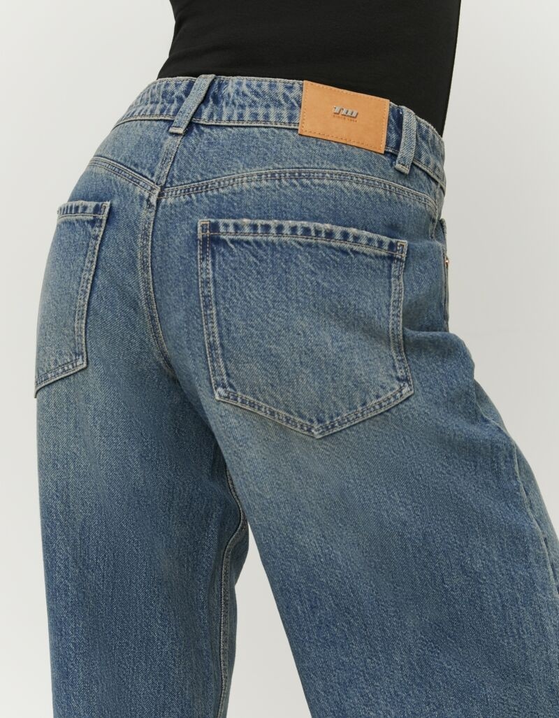 Tally Weijl Low-rise-Jeans »SPADEDODA« aus hochwertigem Baumwoll-Lyocell-Mix, tief geschnitten in weitem Fit