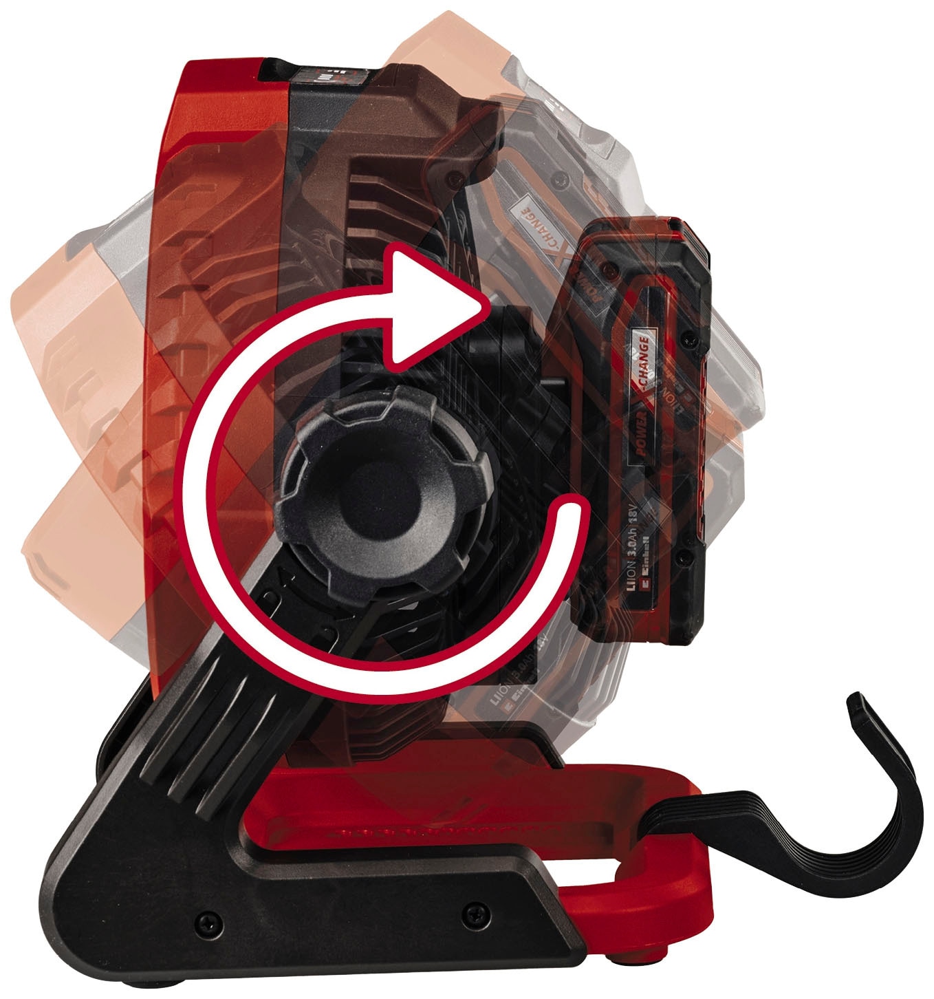 Einhell Standventilator »Power X-Change Akku-Ventilator GE-CF 18/2200 Li«, Lieferung ohne Akku und Ladegerät