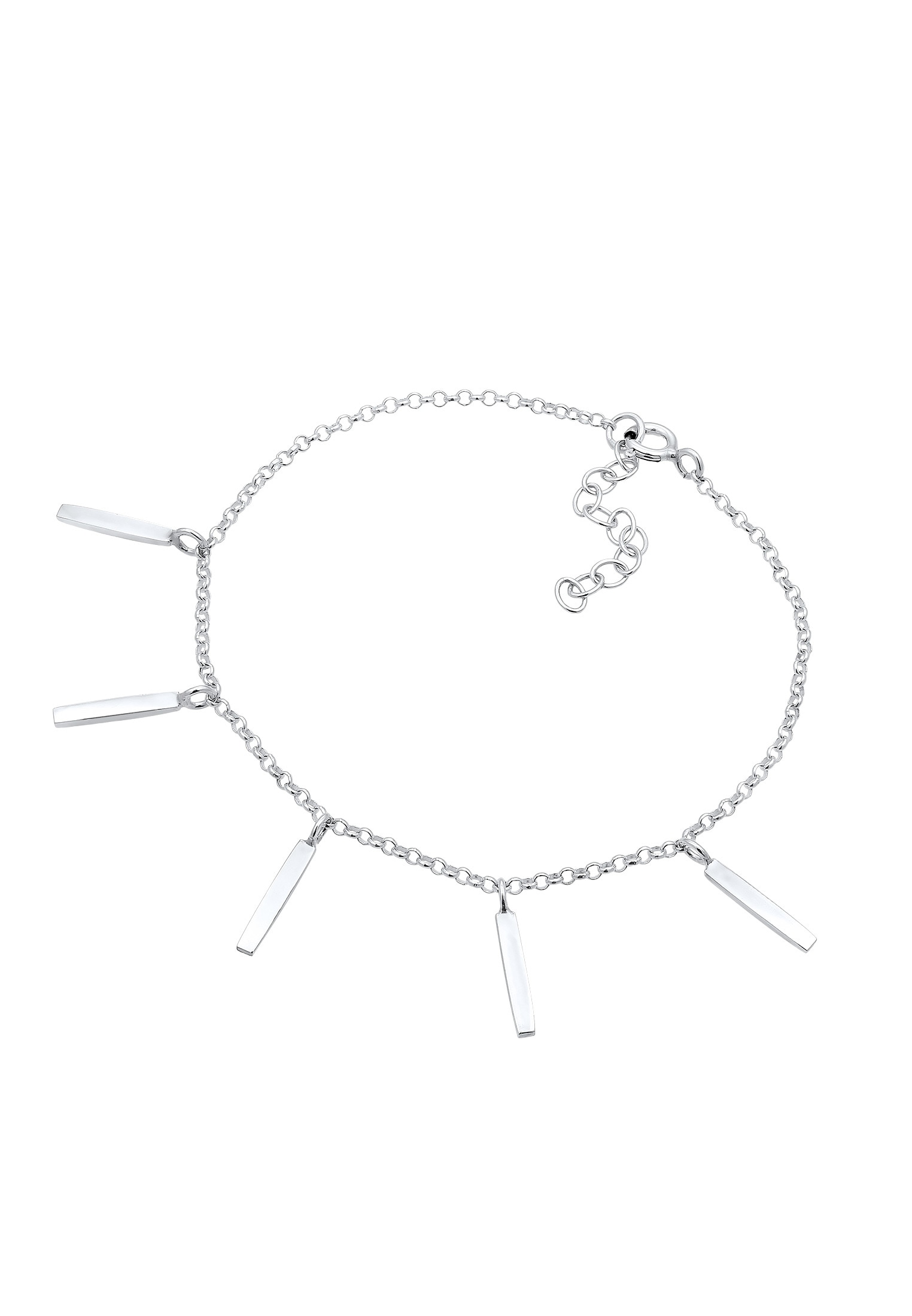 Elli Armband »Bettelarmband Look Erbskette Geo Stift 925 Silber«