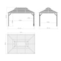 Sojag Pavillon »Mykonos 10x14«, BxT: 425x299 cm