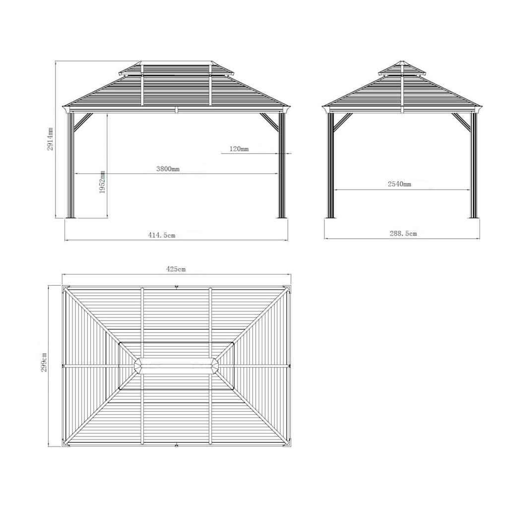 Sojag Pavillon »Mykonos 10x14«