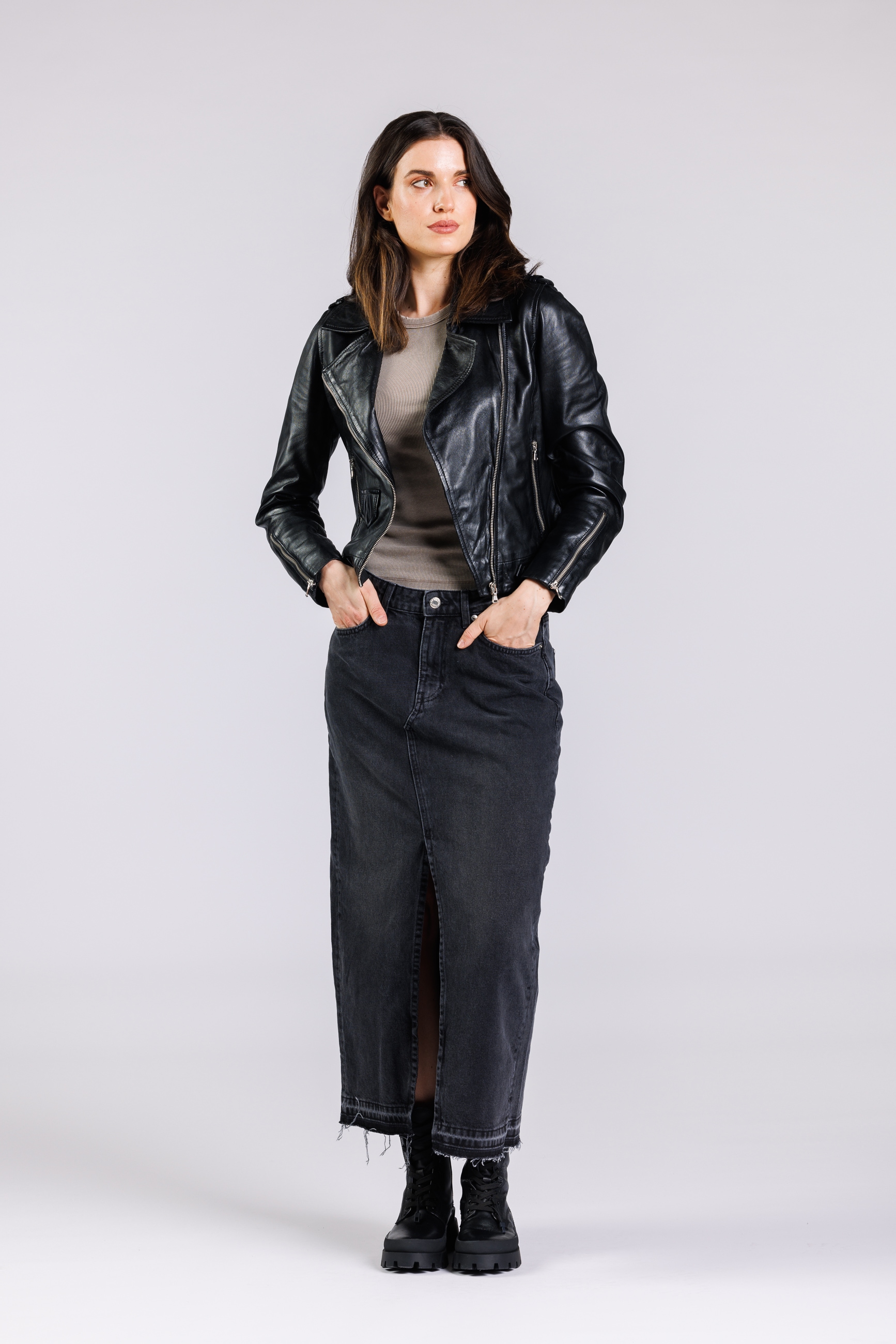 Freaky Nation Lederjacke »Stine-FN«