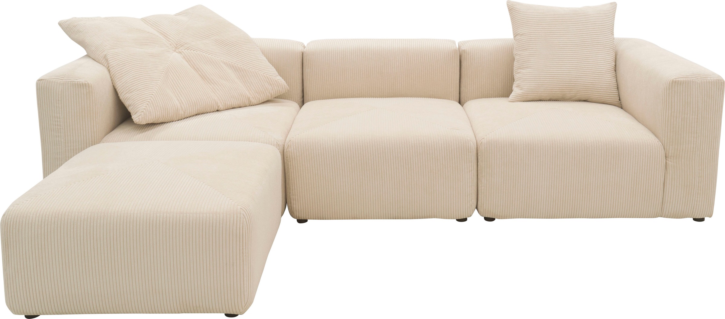 Home affaire Ecksofa »Gerrid L-Form« Cord-Bezug, Modulsofa, bestehend aus E günstig online kaufen