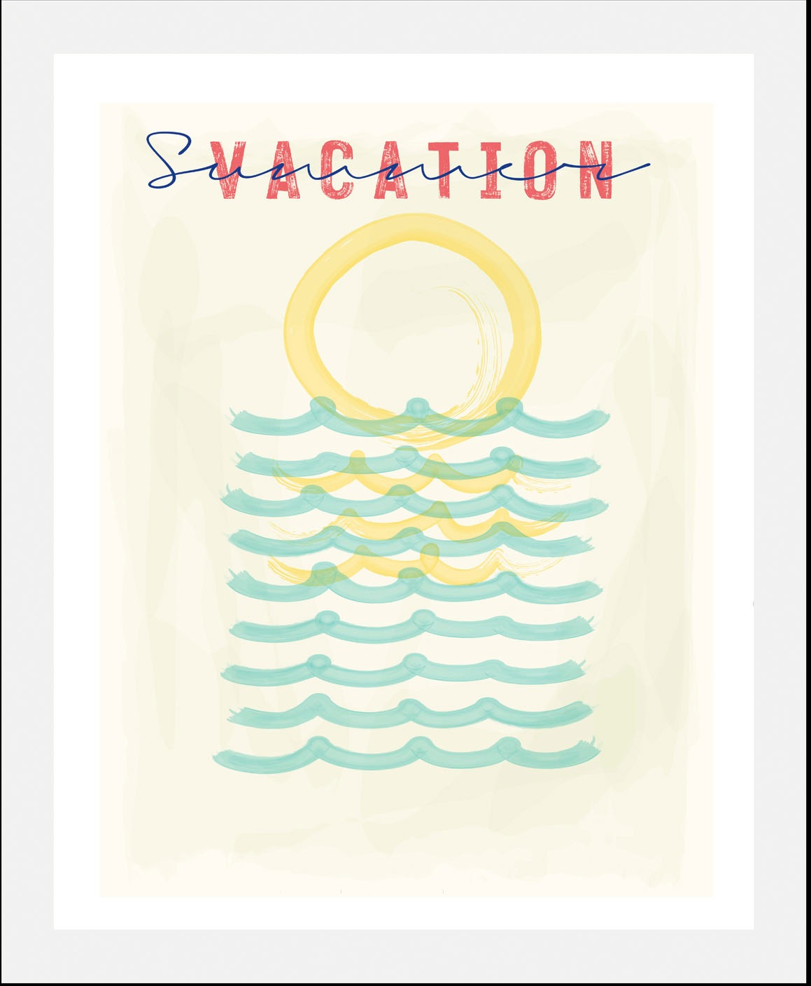 queence Bild »Vacation«, Schriftzüge-Schriftzug-Sprüche & Texte-Motivations günstig online kaufen