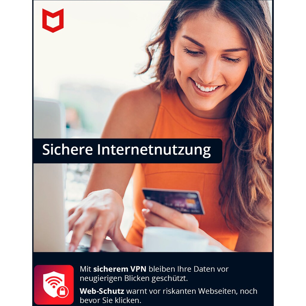 McAfee Virensoftware »McAfee Total Protection 5 Geräte - 1 Jahr«