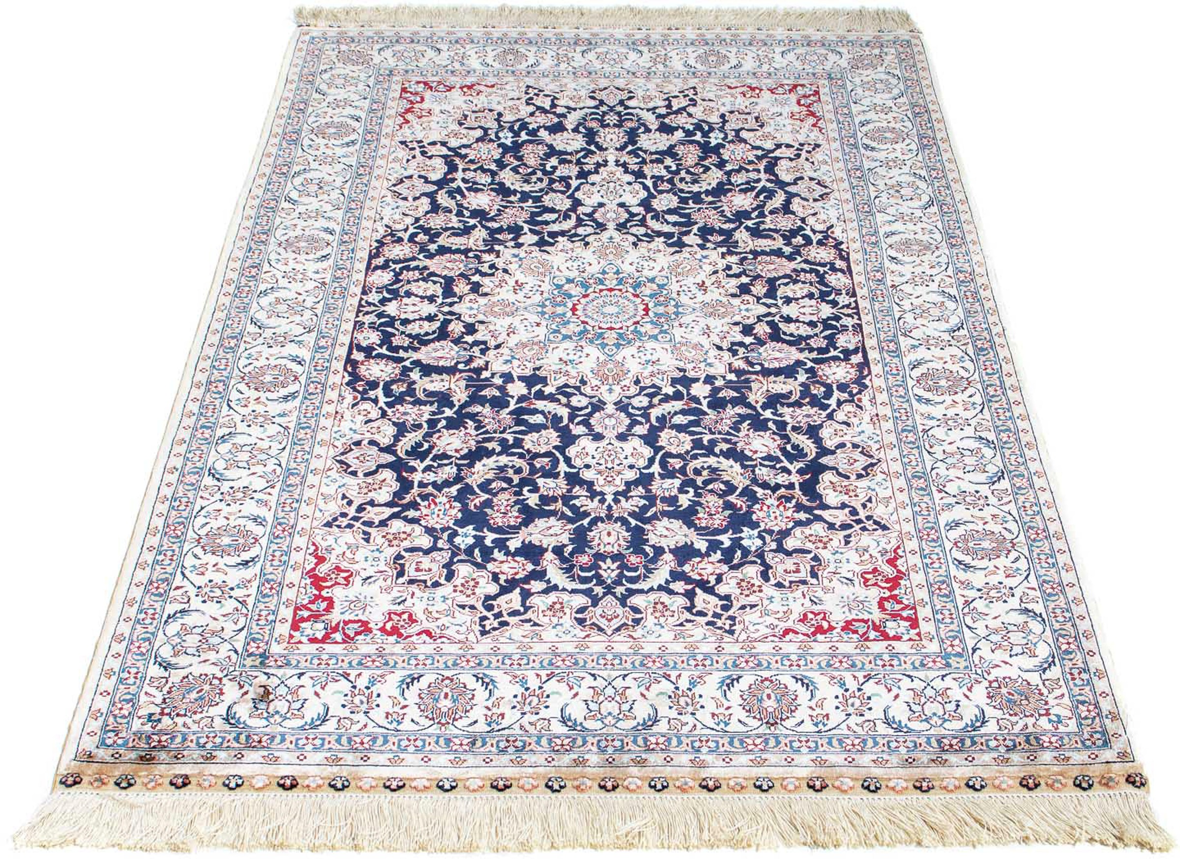 morgenland Orientteppich »Hereke - 152 x 91 cm - dunkelrot«, rechteckig, 3 günstig online kaufen