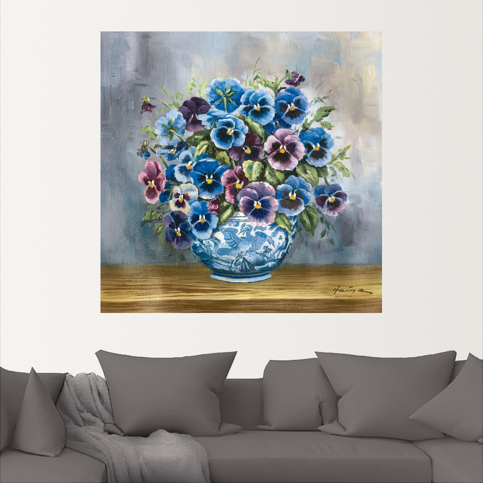 Artland Wandbild »Stiefmütterchen«, Blumenbilder, (1 St.), als Alubild, Outdoorbild, Leinwandbild, Poster, Wandaufkleber