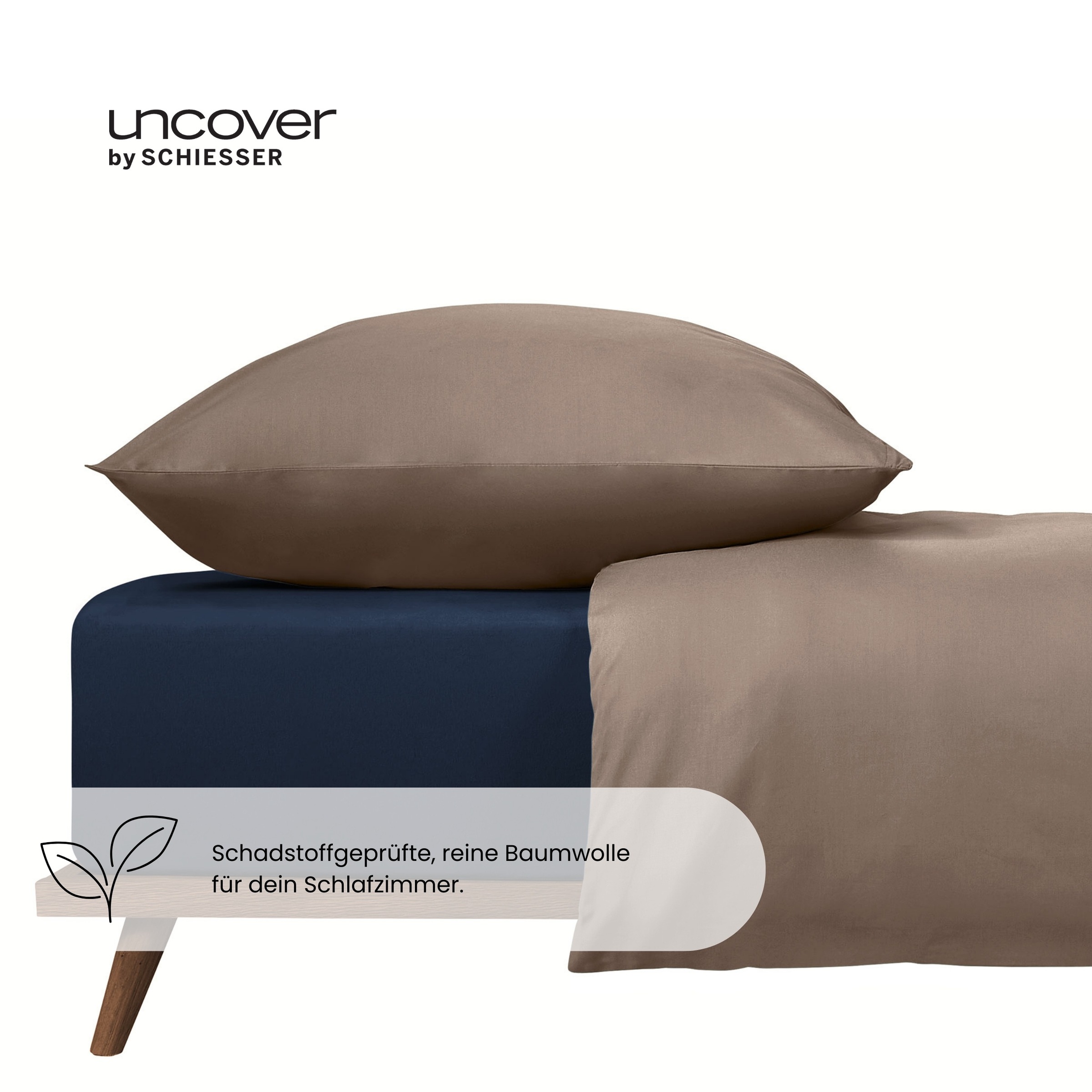 uncover by SCHIESSER Spannbettlaken »New Jersey aus 100% Baumwolle«, Made i günstig online kaufen