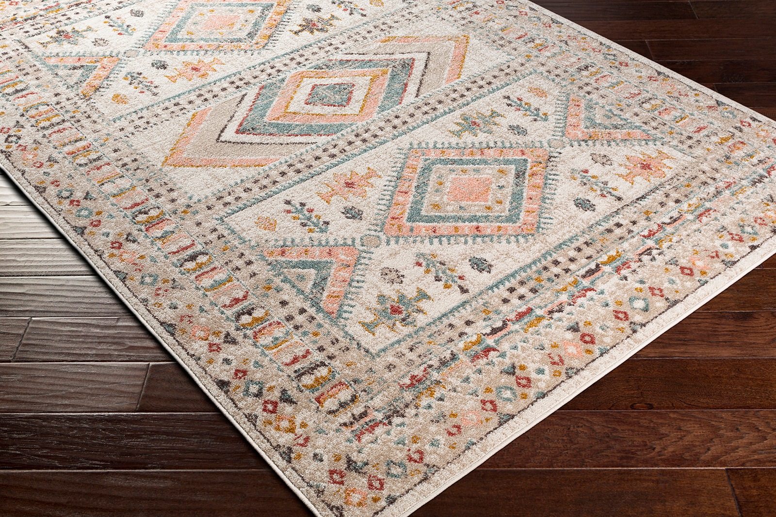 Livabliss Teppich »JAIPUR«, rechteckig, 13 mm Höhe, Skandinavischer Teppich, Kurzflor Boho-Wohnzimmerteppich, Läufer