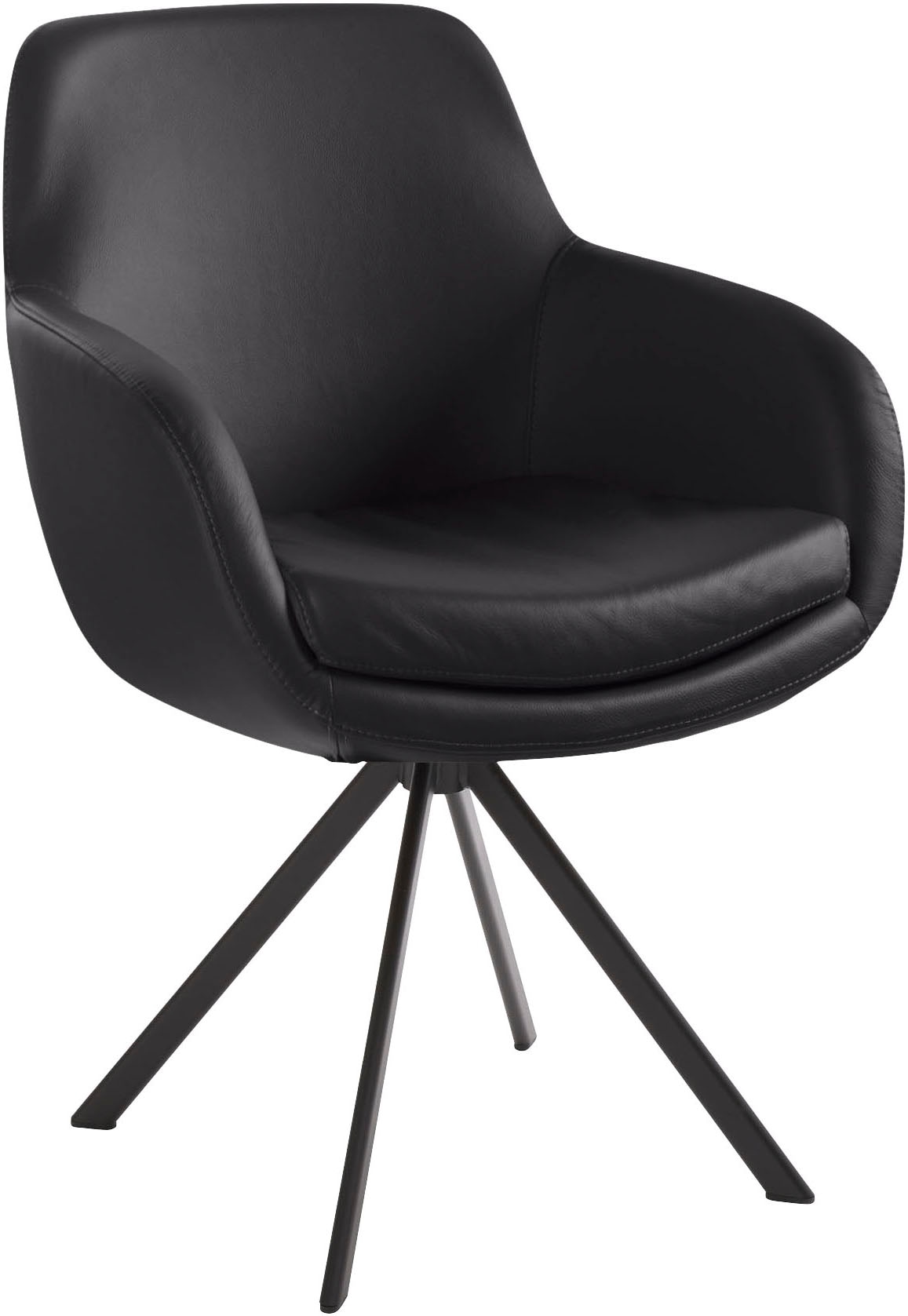 Musterring Esszimmerstuhl »Tavia« (Set) 2 Stk.Stativgestell Eisen schwarz, günstig online kaufen