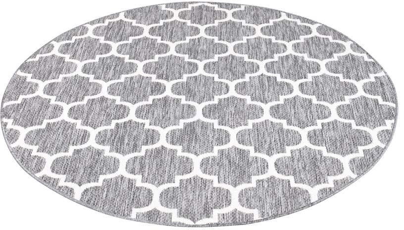 Carpet City Outdoorteppich »Outdoor 462«, rund, 5 mm Höhe, UV-beständig, Flachgewebe, auch in quadratischer Form erhältlich