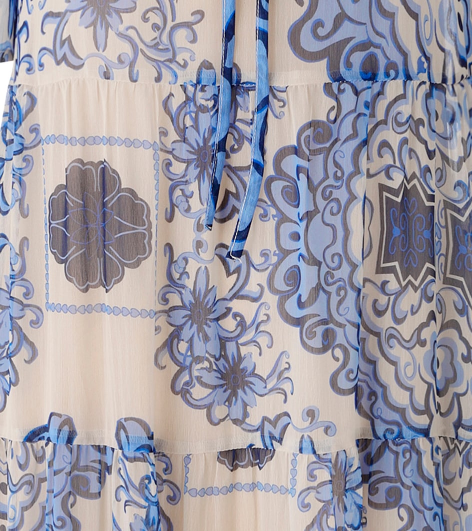 Aniston CASUAL Sommerkleid mit fantasievollem, grafischen Blumendruck - NEUE KOLLEKTION