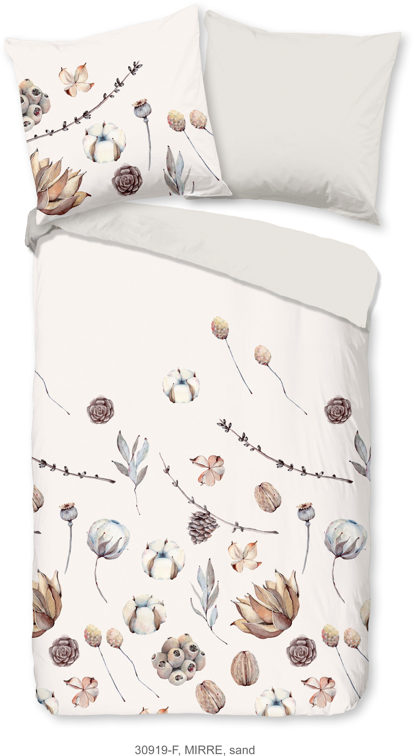 good morning Wendebettwäsche »Mirre«, Biber, 135x200, Warm, Weich, Wendeopt günstig online kaufen