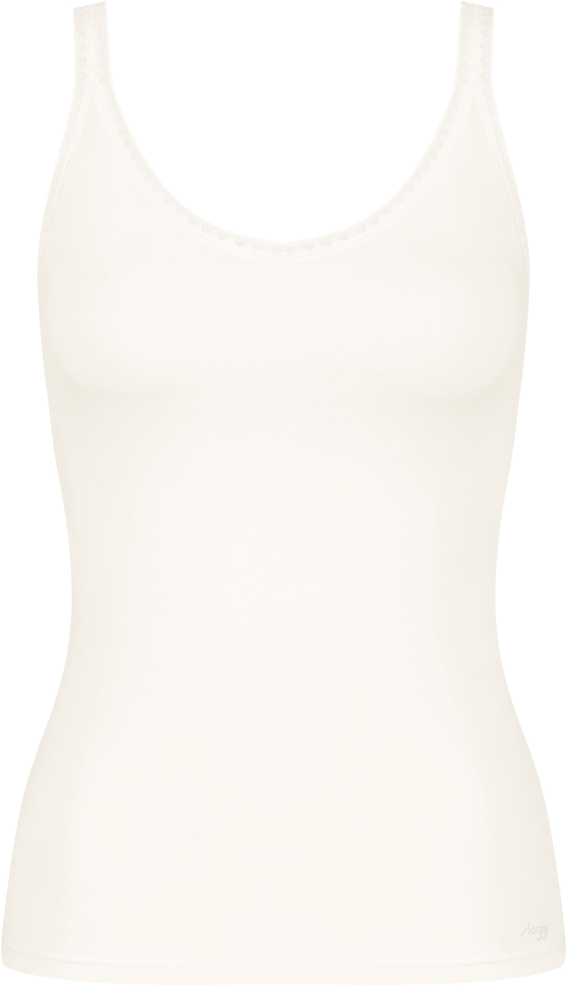 sloggi Unterhemd »GO Shirt 01 C2P«, (2 St., 2er Pack), zarte Spitzendetails