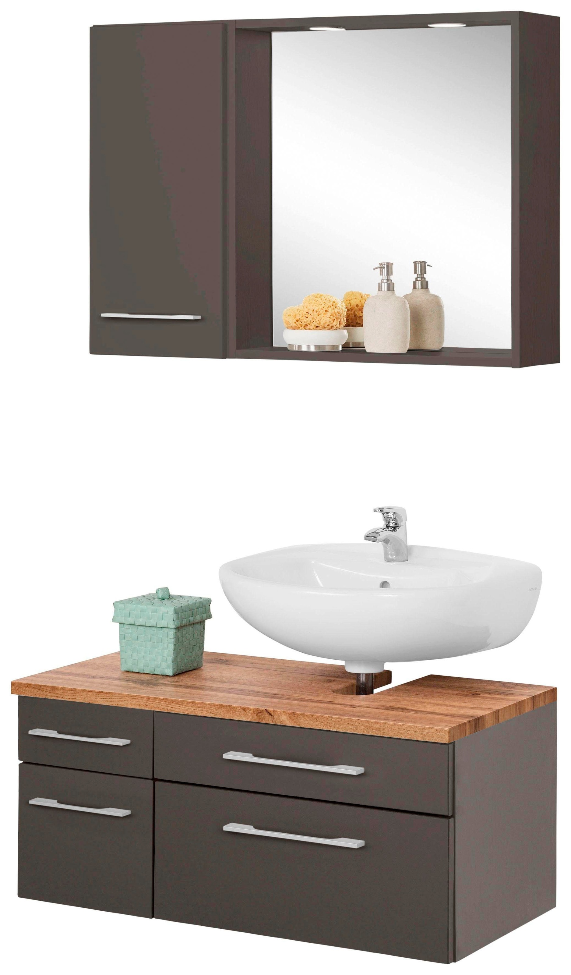 welltime Badmöbel-Set »Davos« 3 Stk. tlg. günstig online kaufen