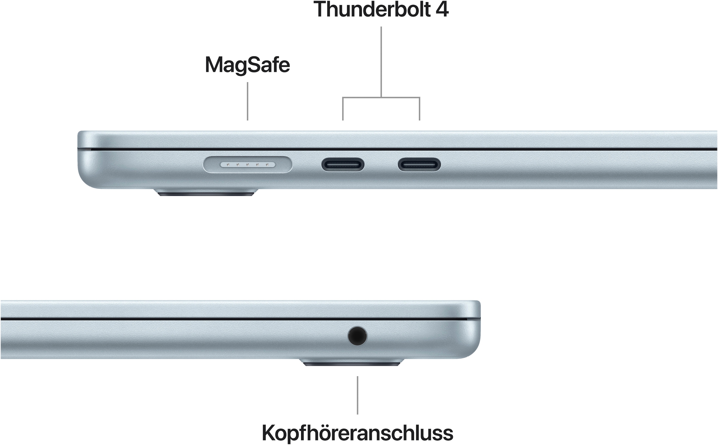 Apple Notebook »MacBook Air 15" (2025)«, 38,86 cm, / 15,3 Zoll, Apple, M4, 10-Core CPU, 256 GB SSD