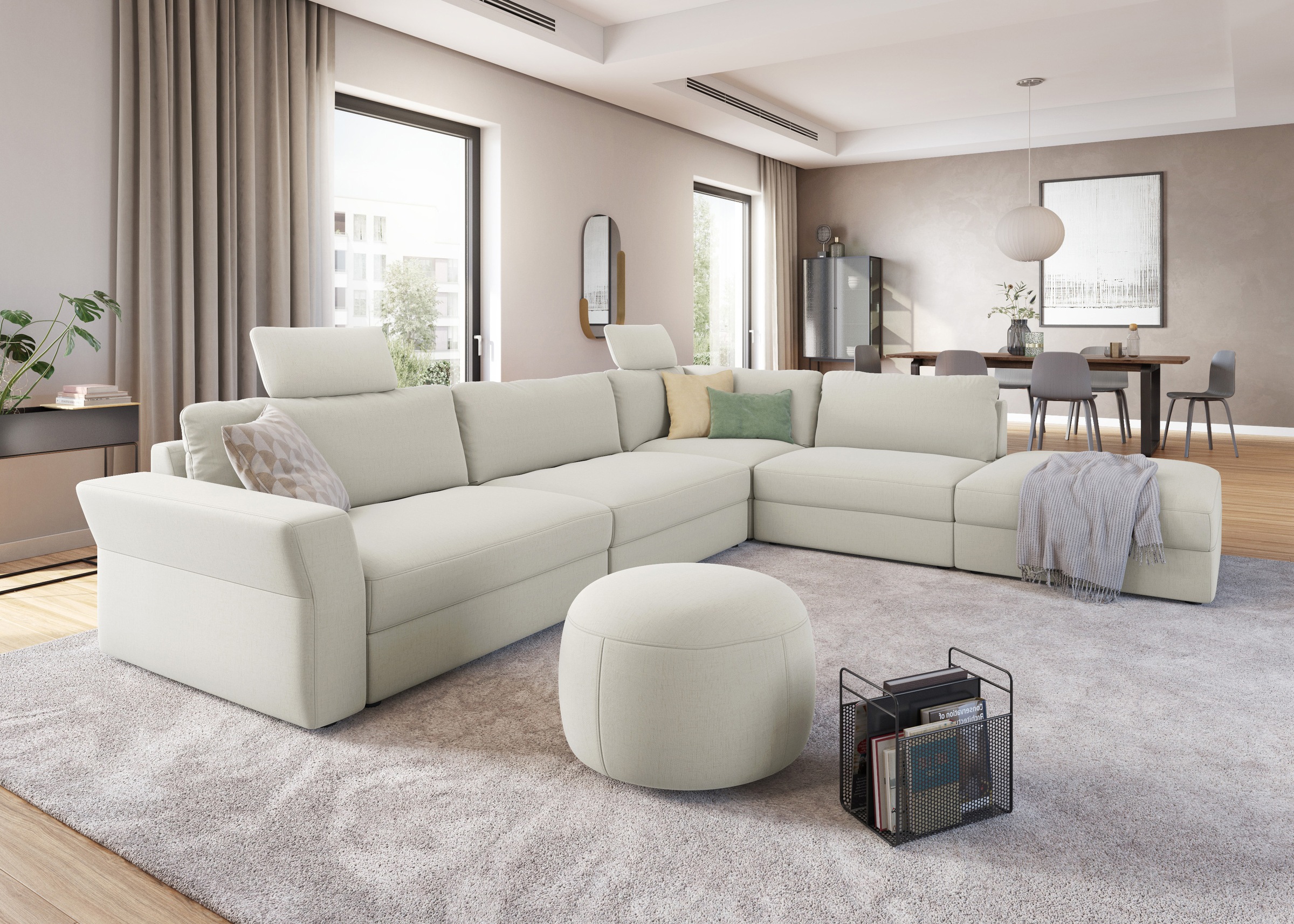 sit&more Ecksofa »Cadabra L-Form« Breite 356 cm, mit Sitztiefenverstellung günstig online kaufen