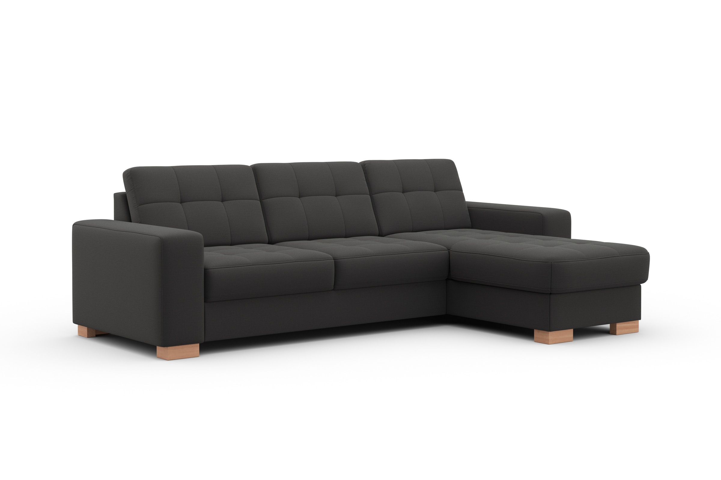 sit&more Ecksofa »Quincy L-Form«, wahlweise mit Bettfunktion und Bettkasten