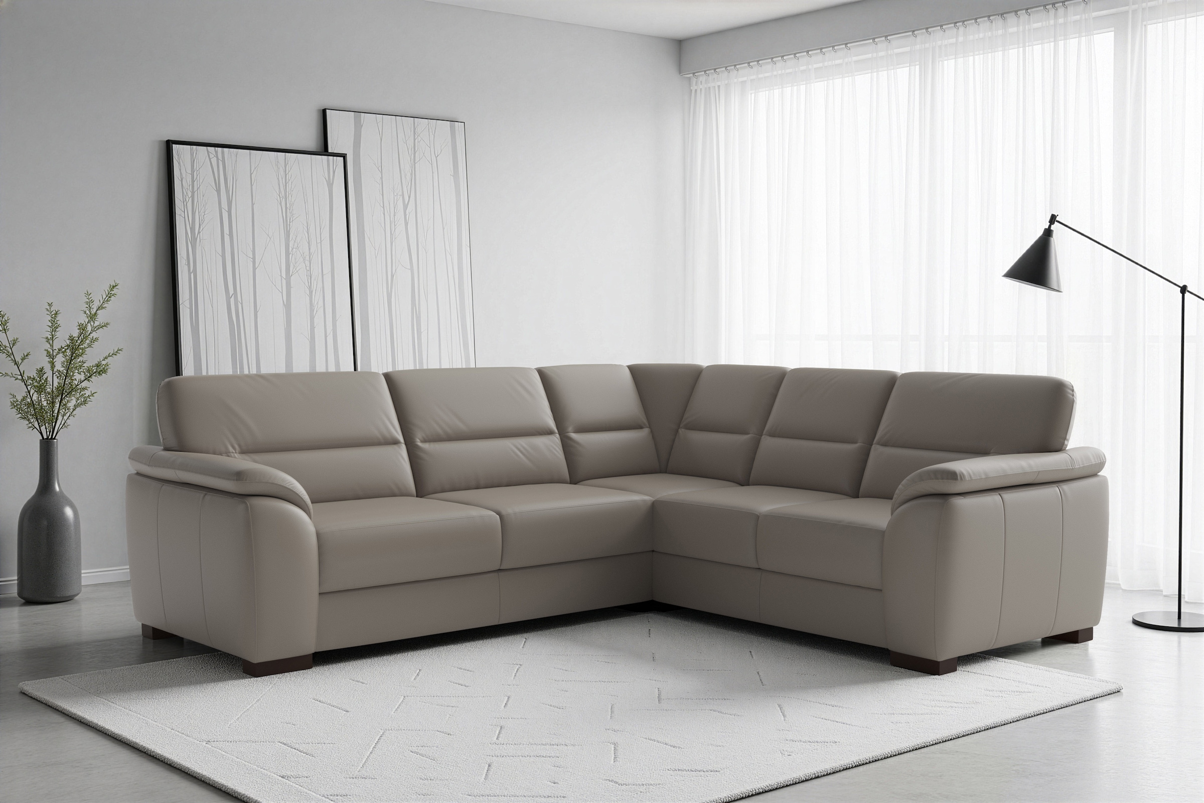 sit&more Ecksofa »Montego« wahlweise mit Bettfunktion und Schubkasten