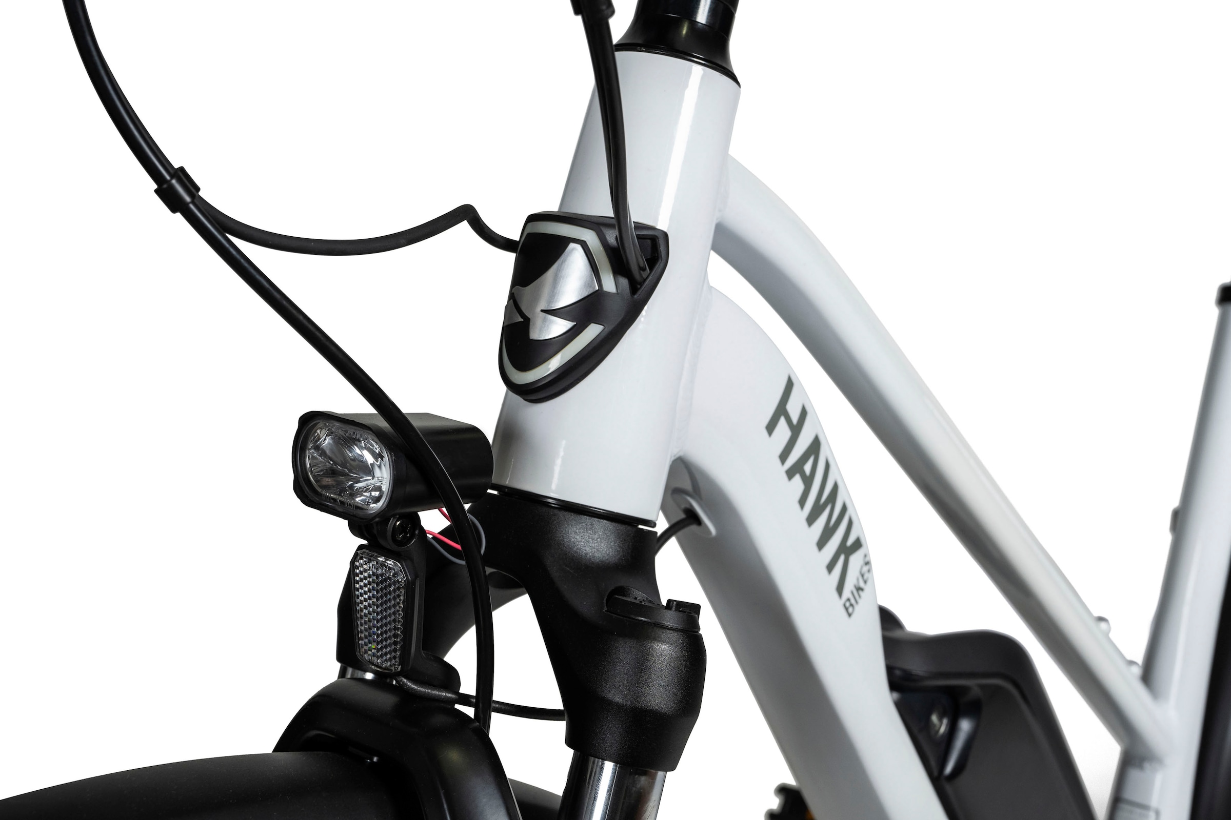 HAWK Bikes E-Bike »E-Trekking 500 Lady«, 10 Gang, Shimano, Deore, Mittelmotor 250 W, Pedelec, Elektrofahrrad für Damen u. Herren