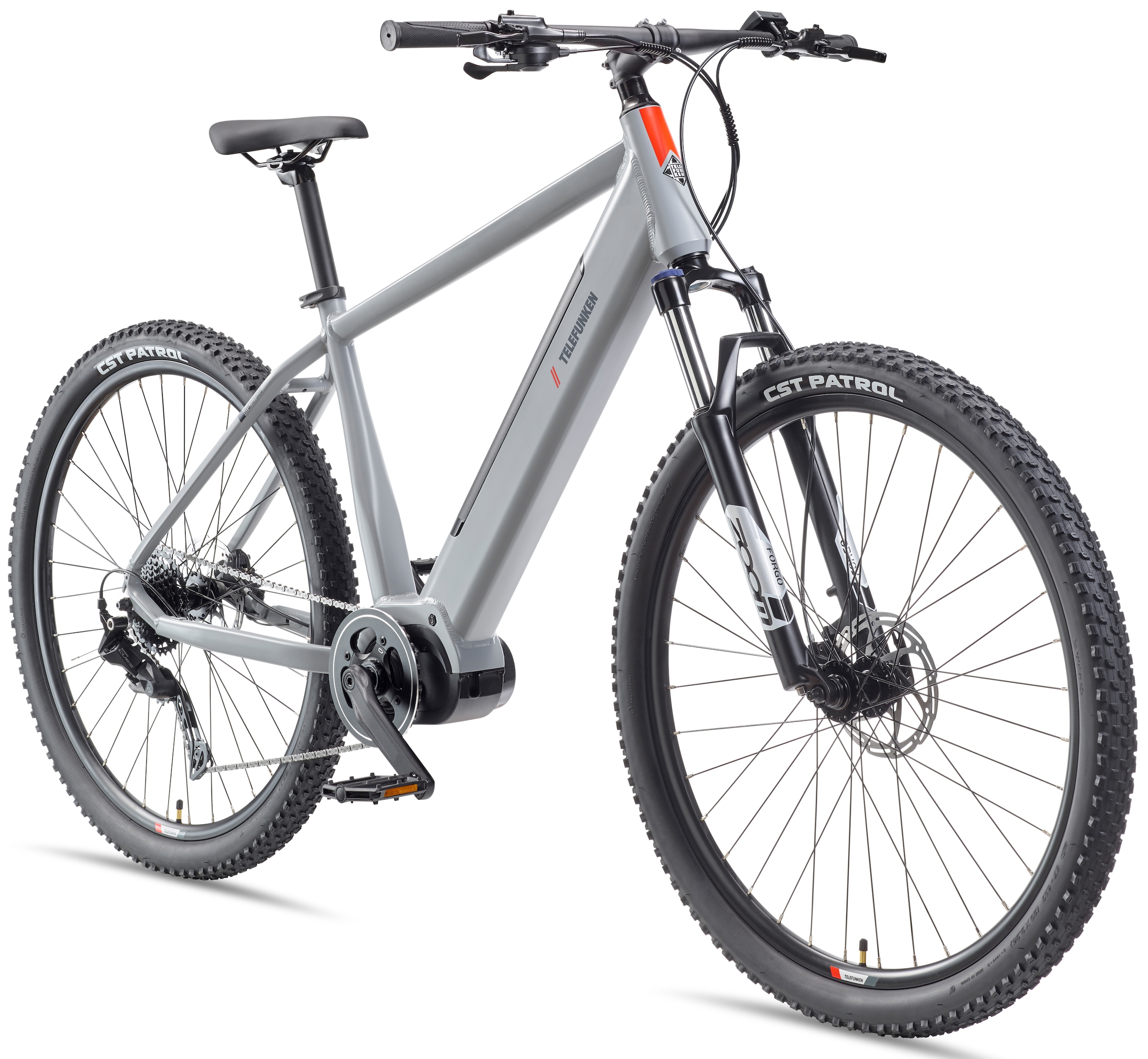 Telefunken »Aufsteiger MT925« 9 Gang Shimano Cues Schaltwerk Kettenschaltung Mittelmotor 250 W Pedelec, Elektrofahrrad, Damen u. Herren, E-MTB, Mountainbike, 29 Zoll