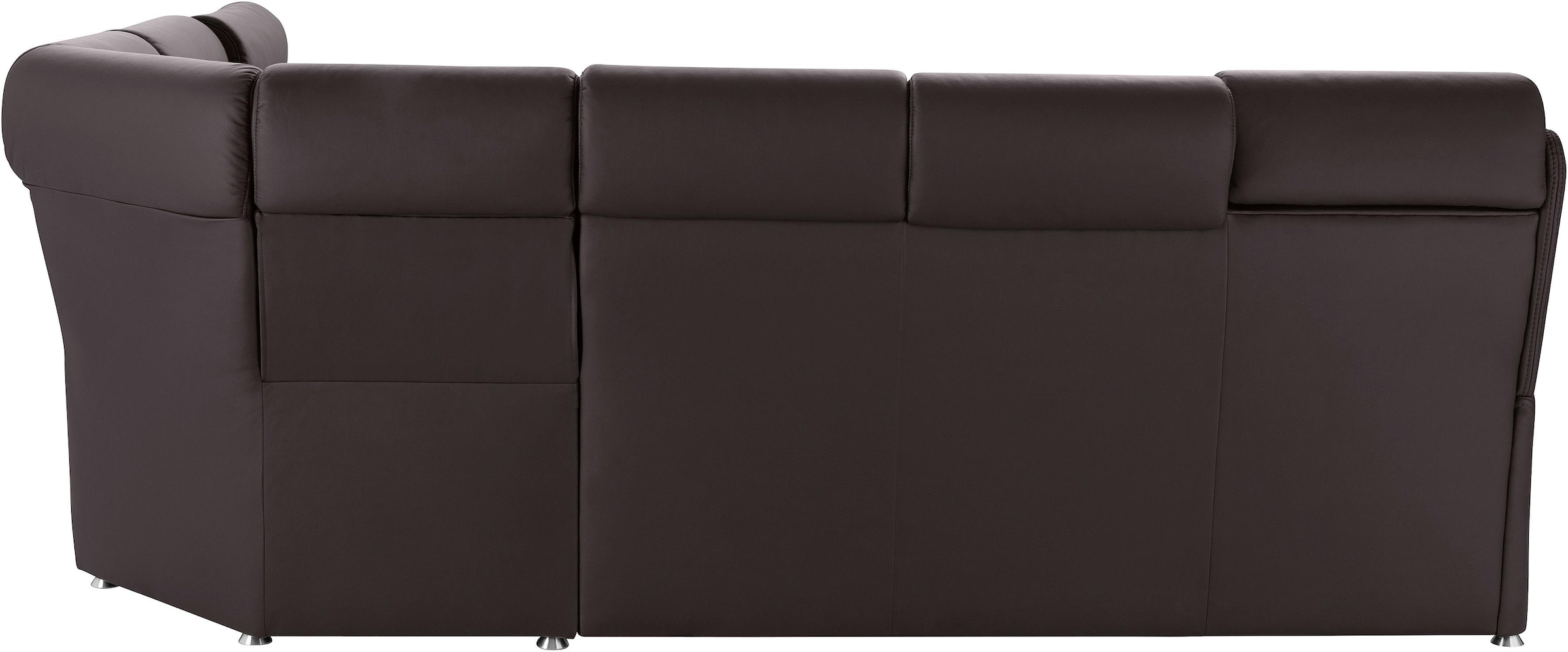 Places of Style Ecksofa »Sardinien L-Form«, mit Kopfteilverstellung, wahlweise mit Bettfunktion