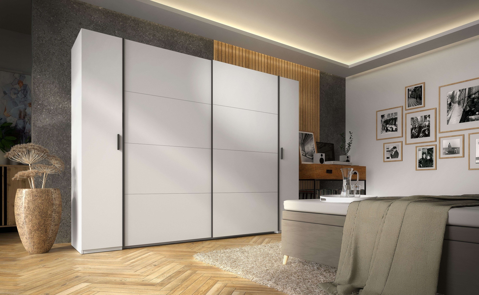 INOSIGN Kleiderschrank »Antioch, FSC-zertifiziert, mit Dreh-UND Schiebetüren«, (B/T/H 270/61,4/207cm, inklusive Einlegeböden und Kleiderstangen), mit oder ohne Spiegel und Schubladen - YOUR Choice