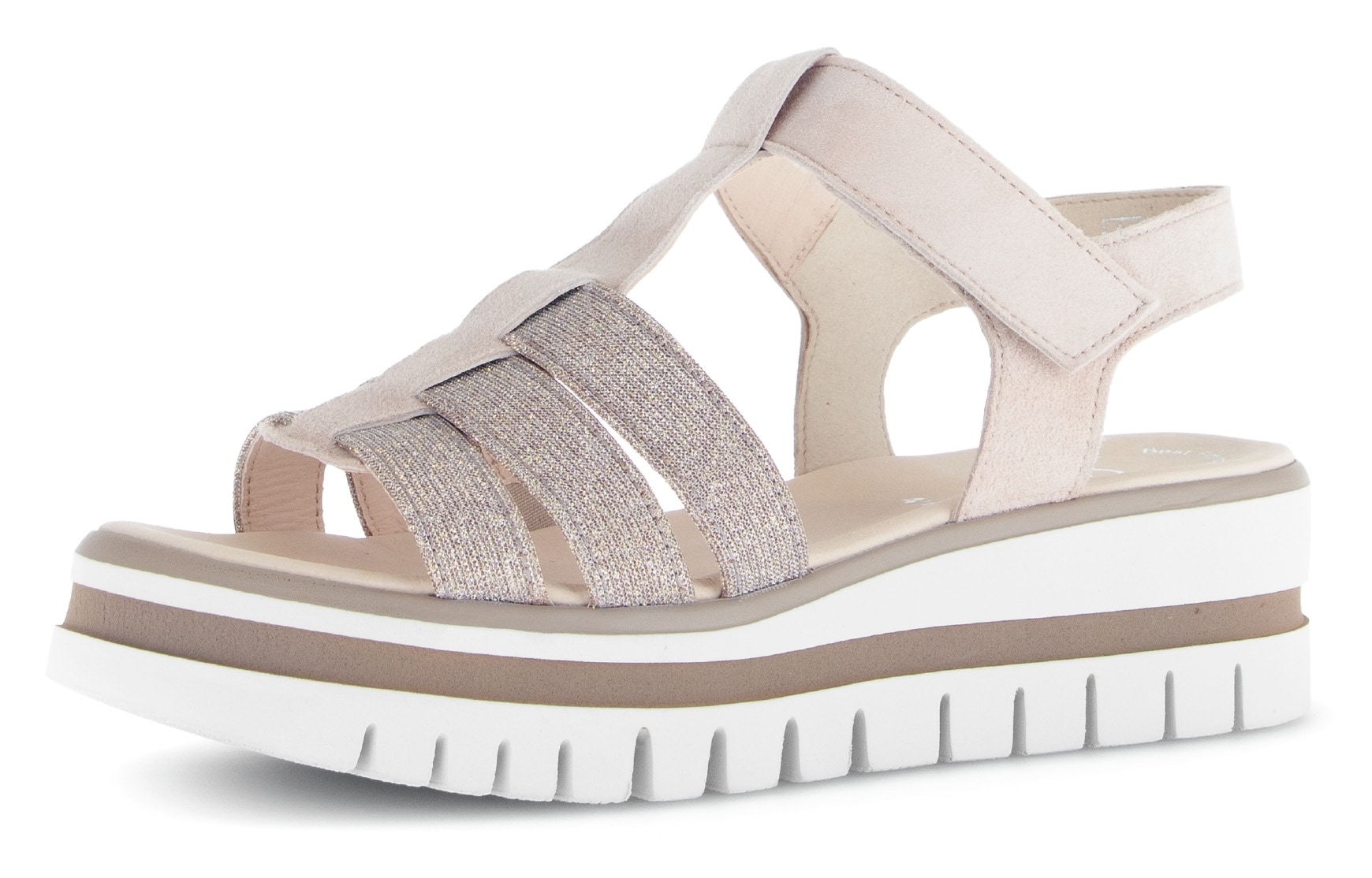 Gabor Sandalette, Plateau, Sommerschuh, Riemchensandale mit Best Fitting-Ausstattung