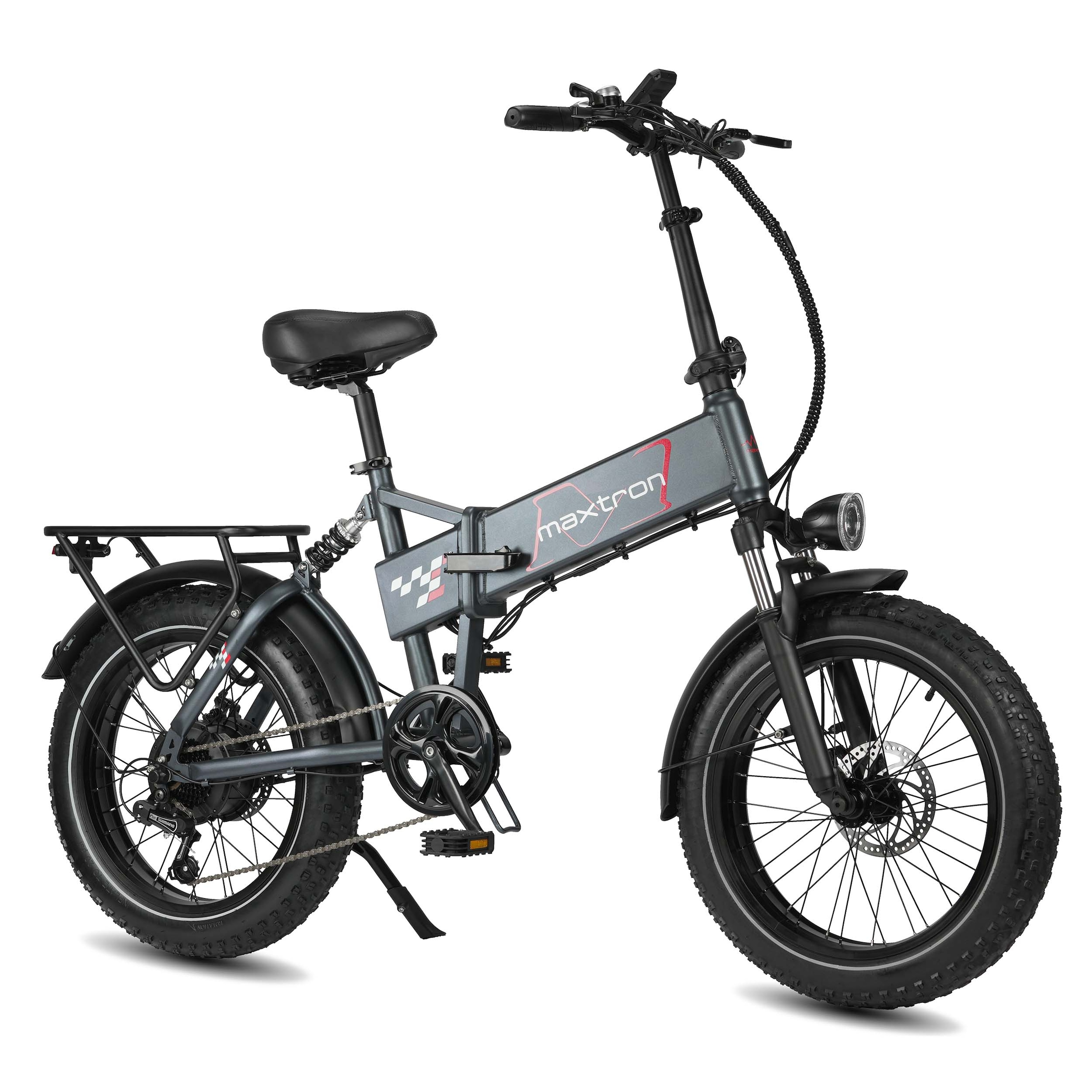 Maxtron »Maxtron Polaris 20-Zoll Elektro-Fatbike« 7 Gang Shimano Kettenschaltung Heckmotor 250 W Packung,  mit 60 Nm Power – perfekt für City-Pendler