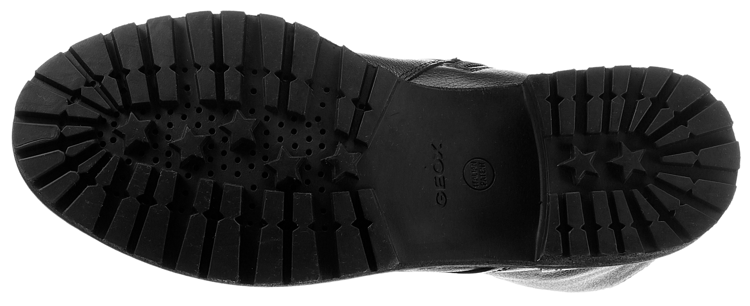 Geox Schnürstiefelette »D HOARA«, Blockabsatz, Schnürboots mit Innenreißverschluss