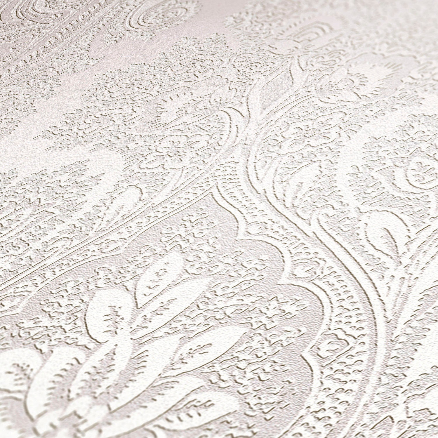 living walls Vliestapete »My Home My Spa«, Barock-ornamental-Glitzermuster, Barock Tapete Ornament Muster glitzernd Hintergrund matt glatt Vlies