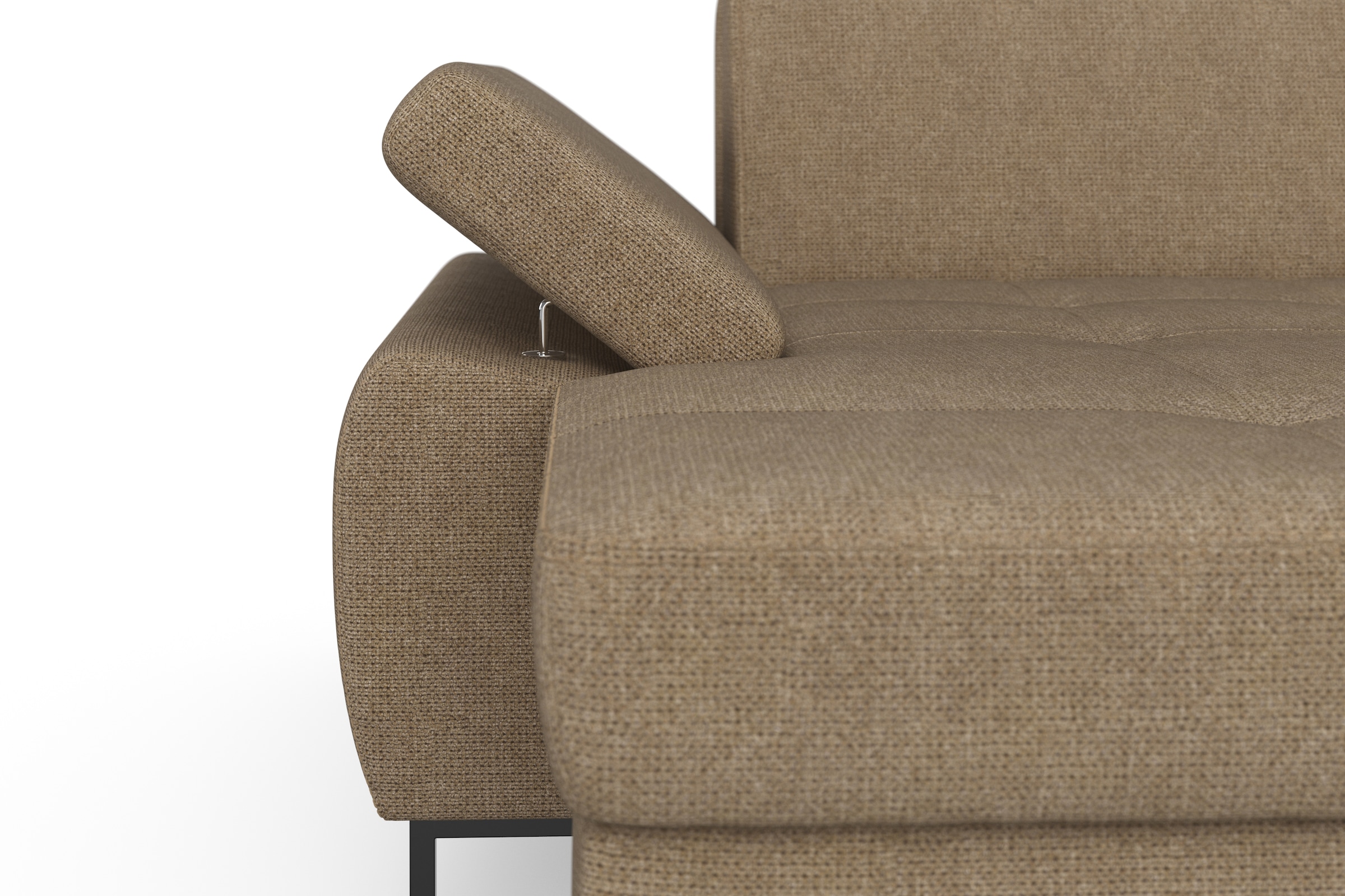DOMO collection Wohnlandschaft »Capelo U-Form«, mit Armteilverstellung, wahlweise mit Bettfunktion, Federkern