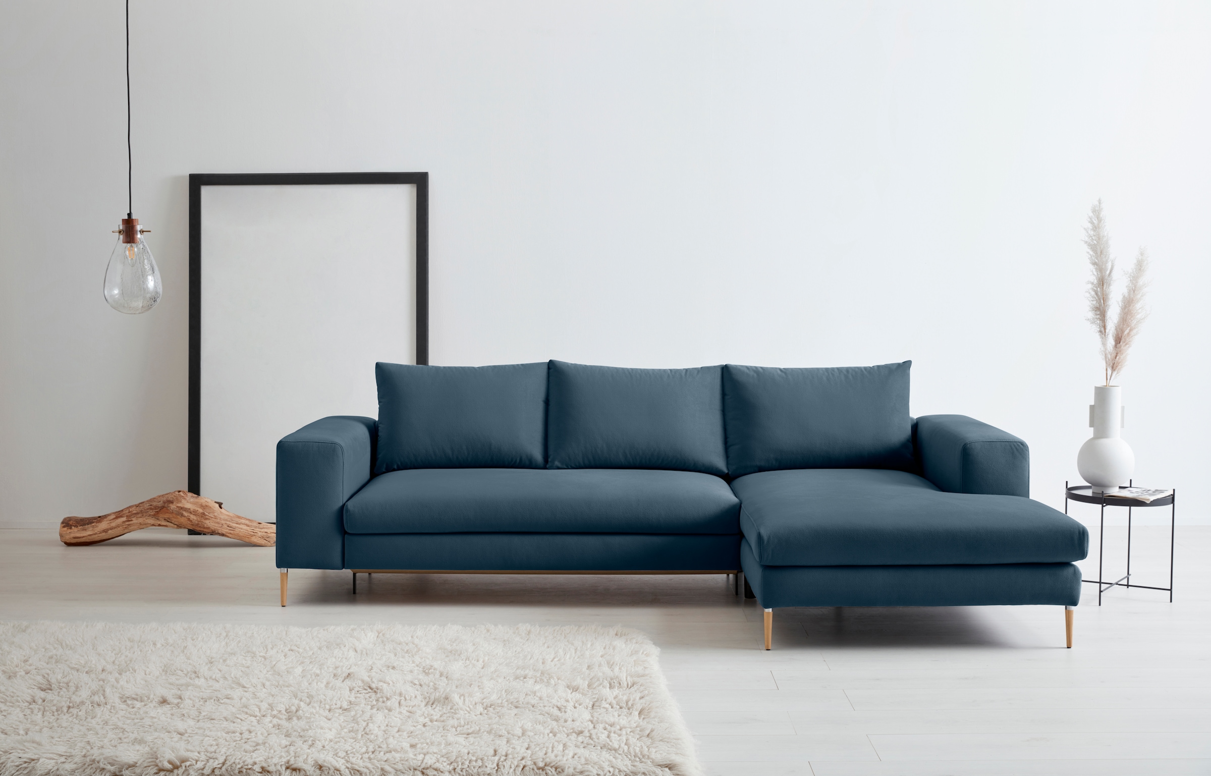 OTTO products Polsterecke »Finnja, softer, legerer Sitzkomfort, bequem, zeitloses Design, L-Form«
