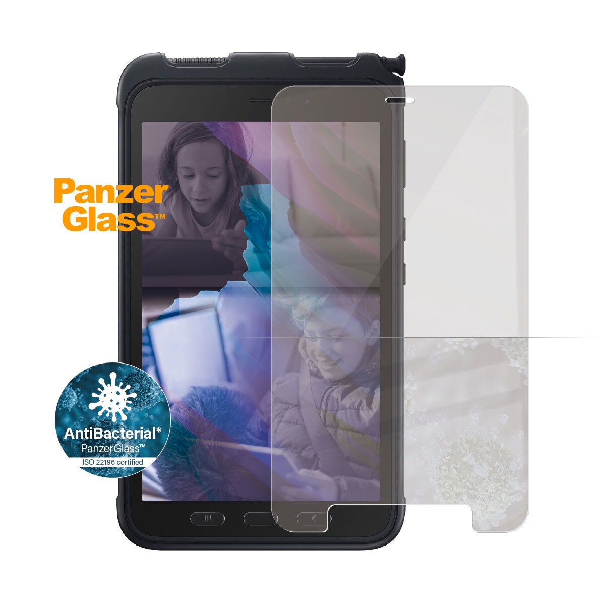 PANZERGLASS Displayschutzfolie »Display-Schutzfolie« für Samsung Galaxy Tab Active 3 Displayschutz Transparent Olephobe Oberfläche