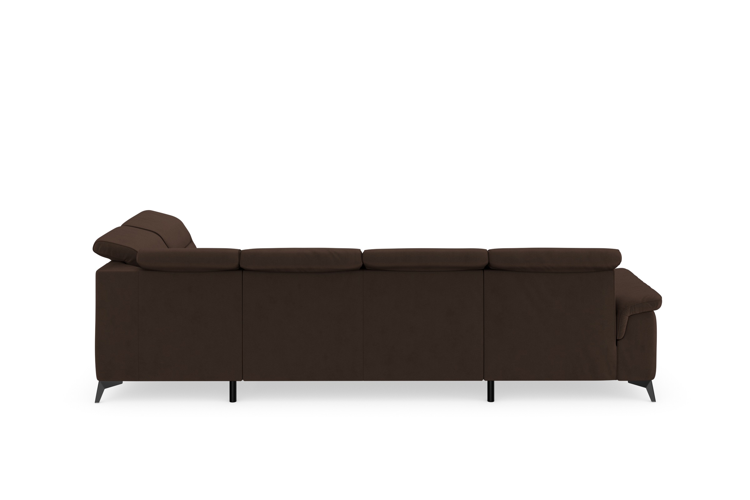 sit&more Wohnlandschaft »Sinatra U-Form«, optional mit Kopfteilverstellung und Armteilfunktion, Metallfüße