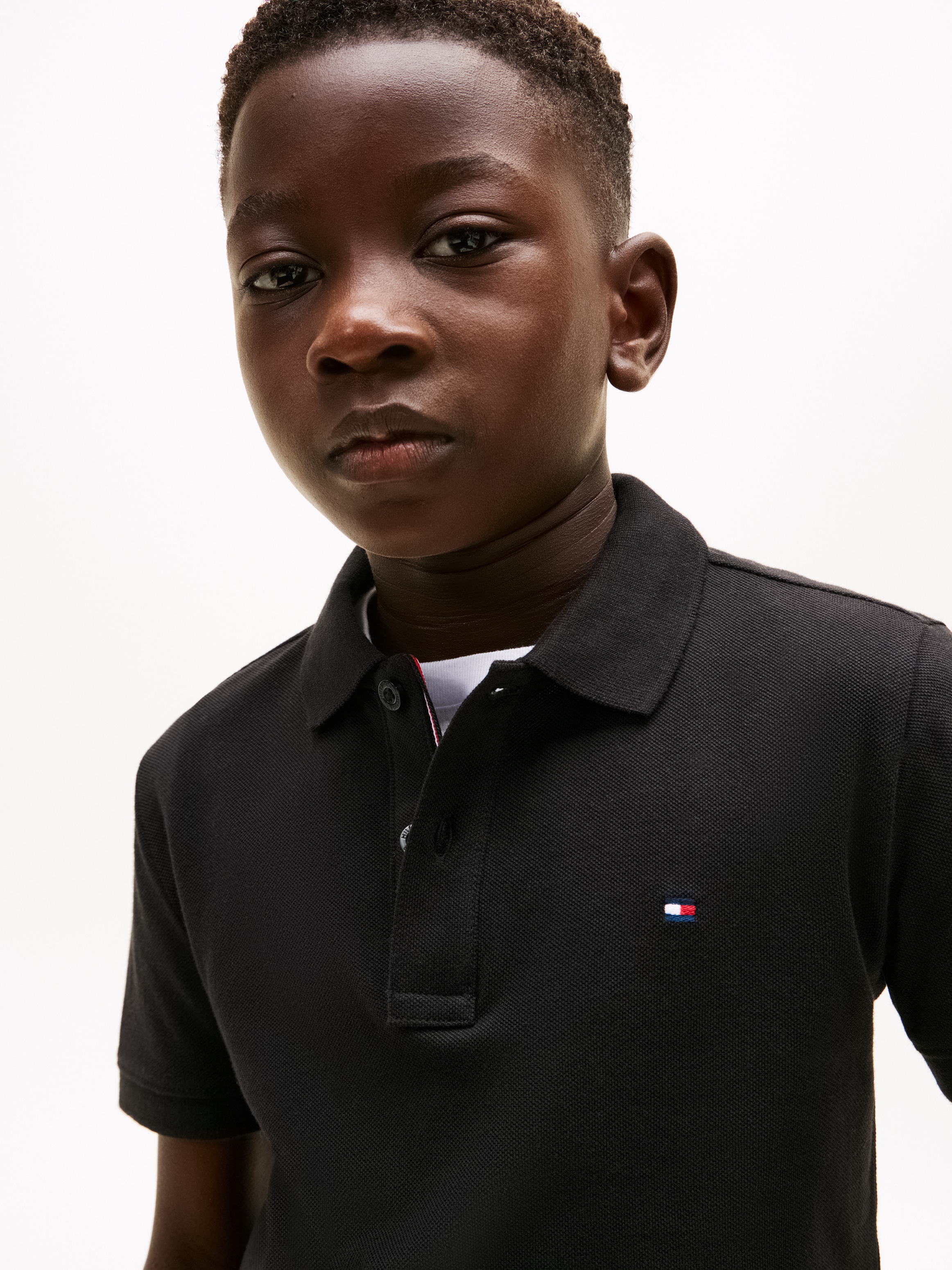 Tommy Hilfiger Poloshirt »FLAG POLO SS« mit Logostickerei