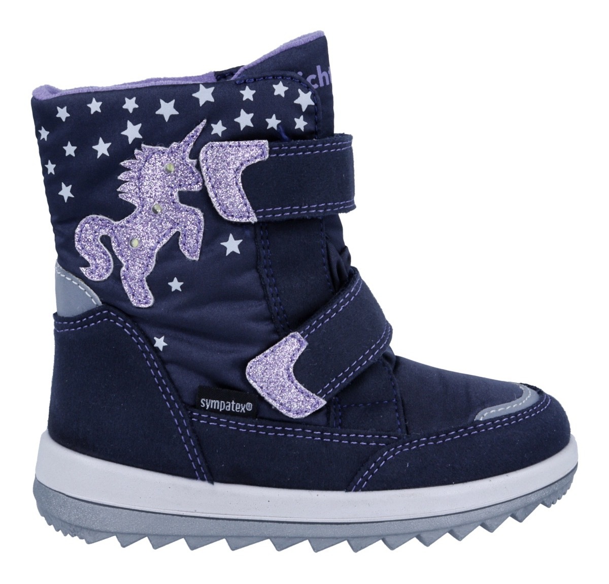 Richter Winterstiefel »Husky 2.0«, Klettschuh mit Blinkfunktion, Größenschablone zum Download