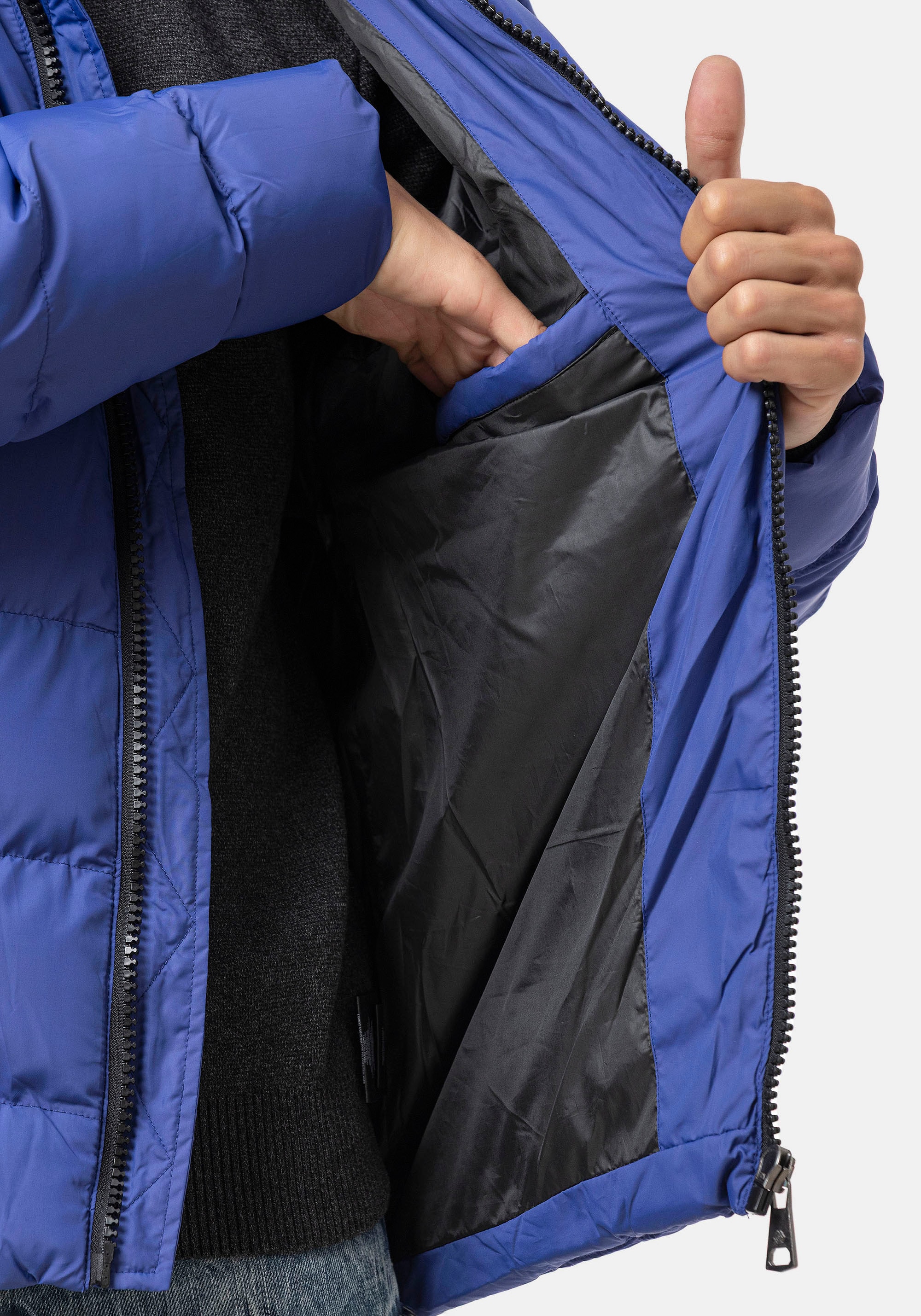 Cipo & Baxx Steppjacke mit Kapuze