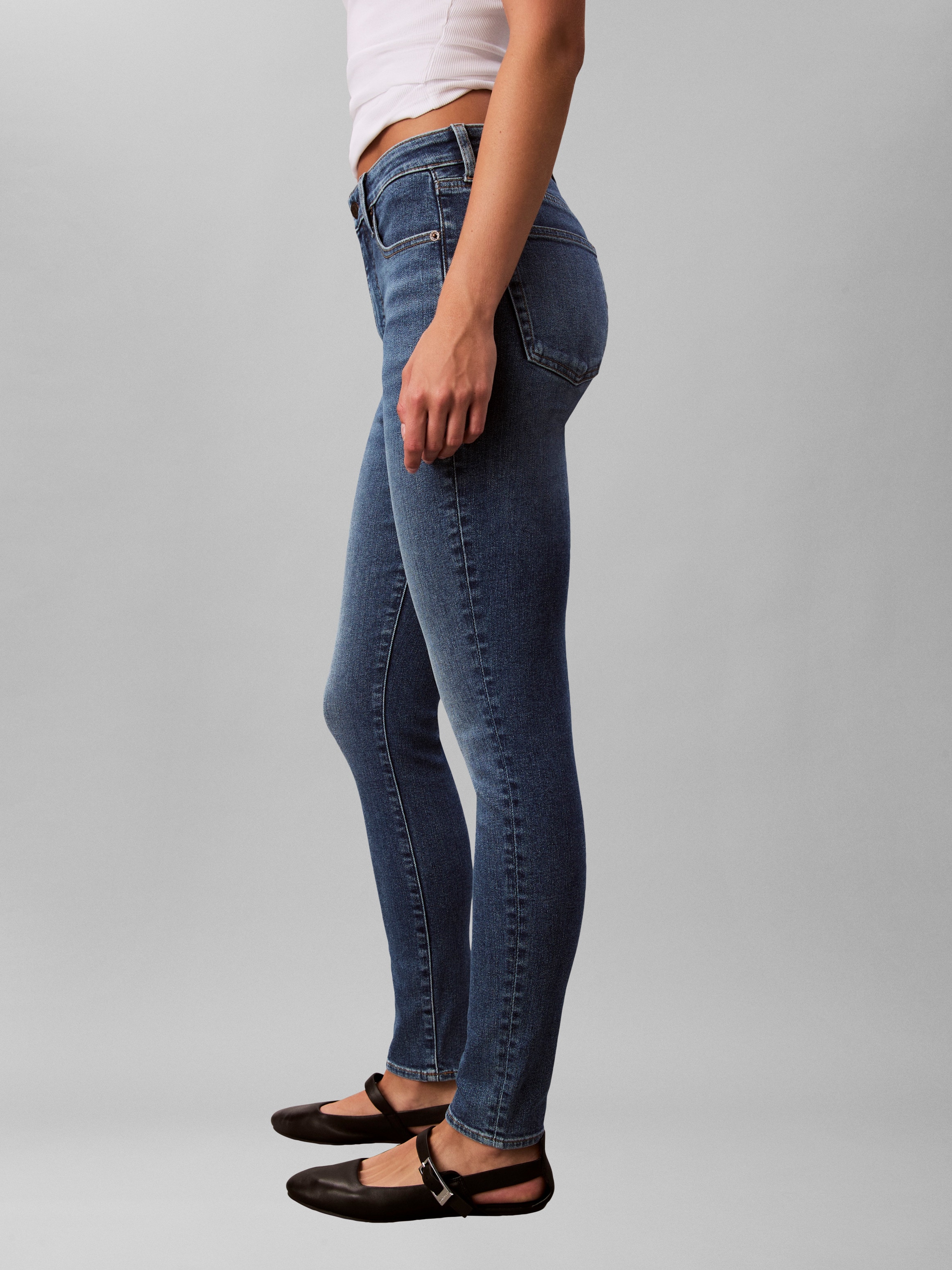 Calvin Klein Jeans High-waist-Jeans skinny fit, used washed