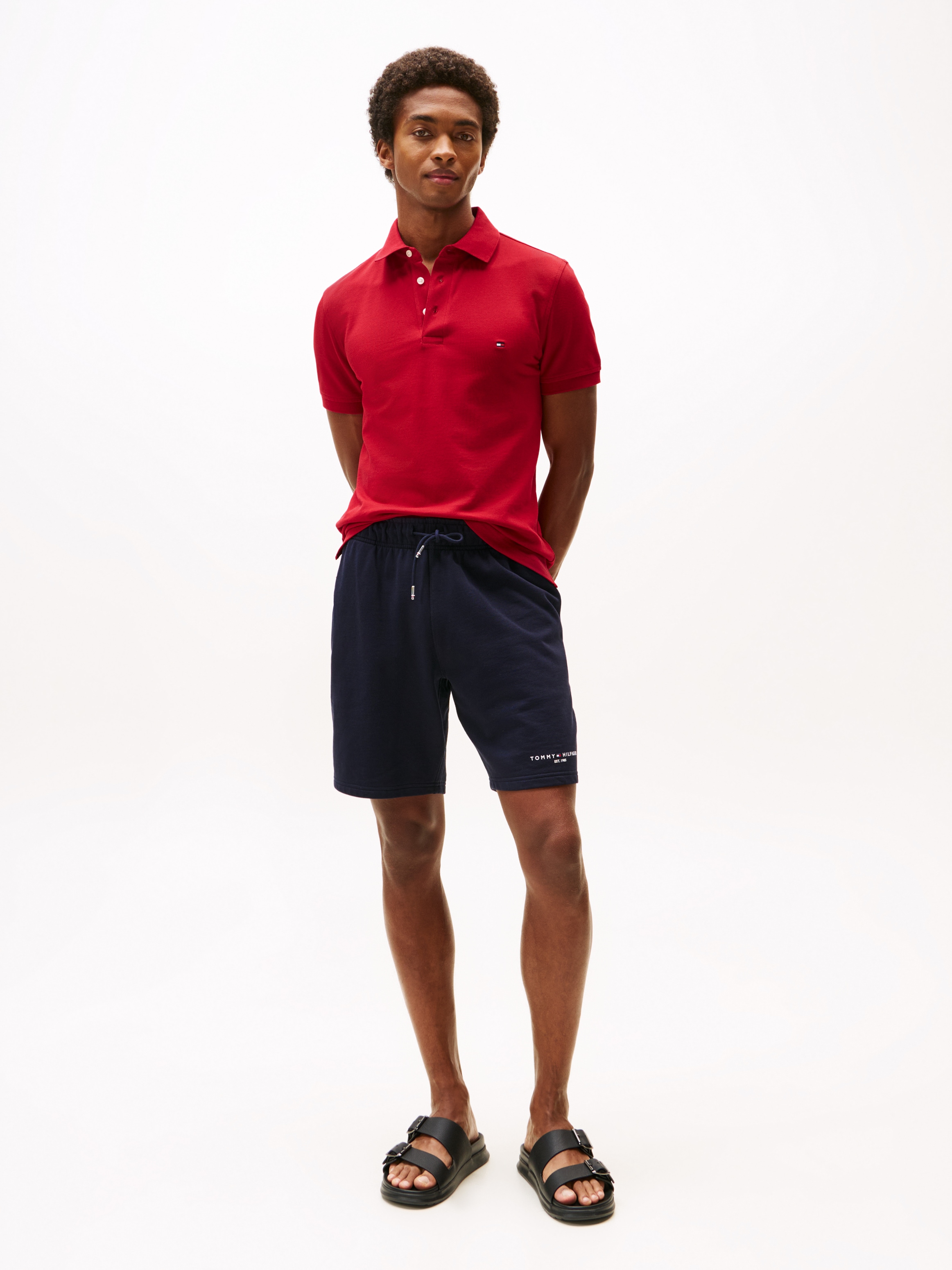 Tommy Hilfiger Poloshirt »1985 SLIM POLO« mit Stickerei, Piqué-Qualität, Slim fit