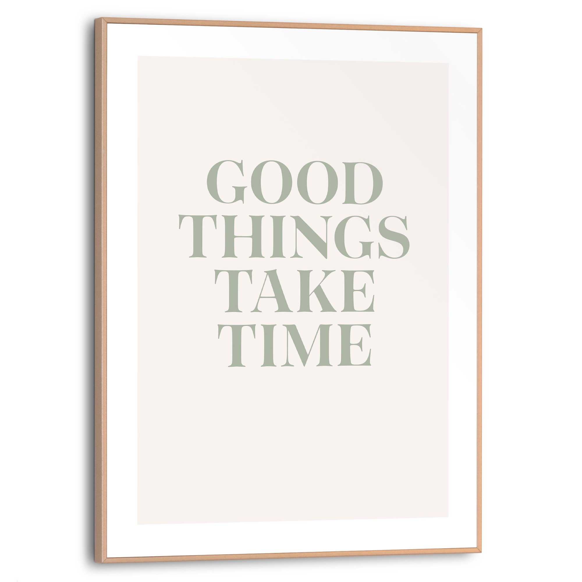 Reinders! Bild mit Rahmen »Take Your Time«