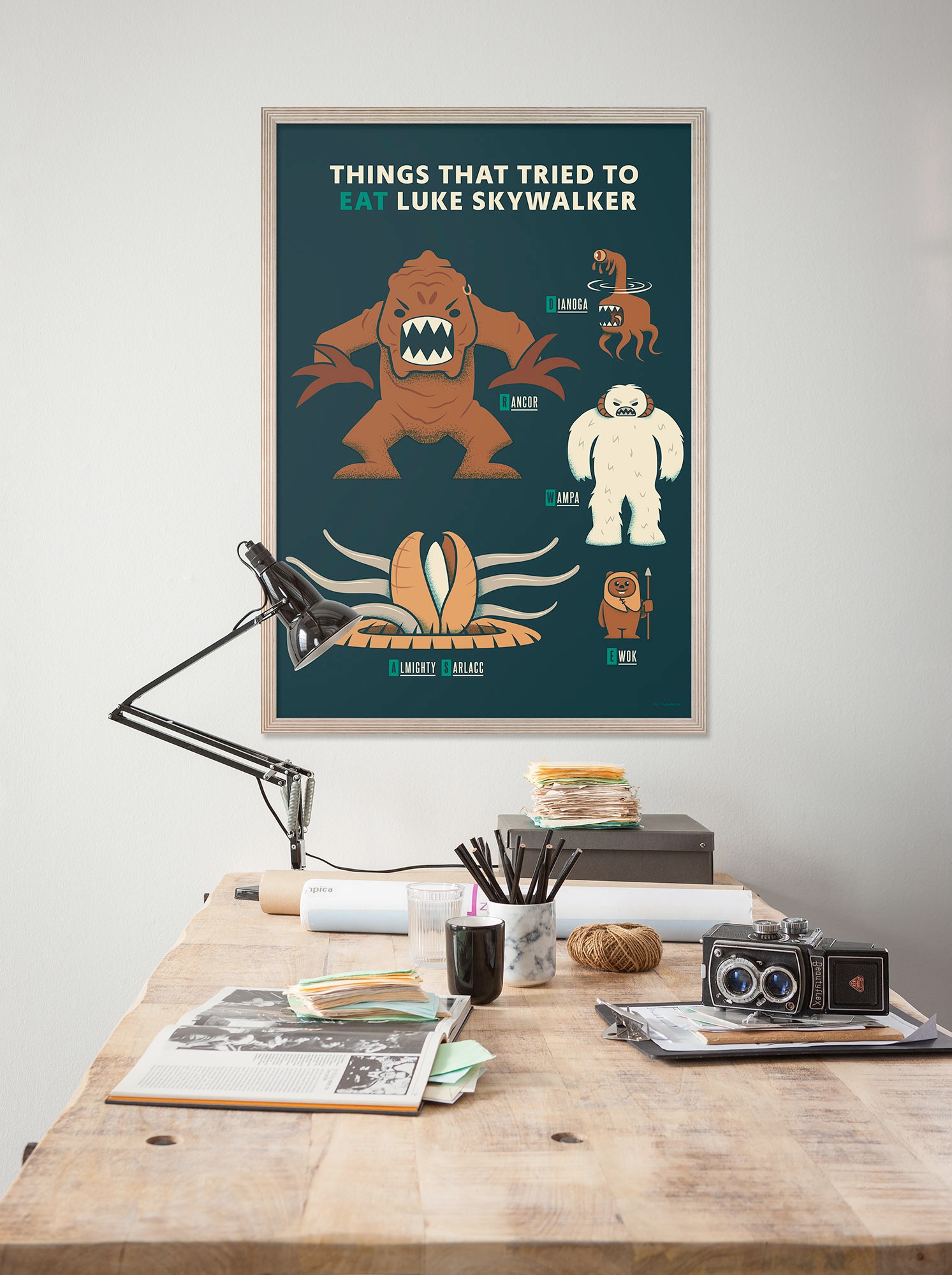 Komar Wandbild »Star Wars Hungry Monsters«, Disney, (Set, 1 St.), 30 x 40 c günstig online kaufen