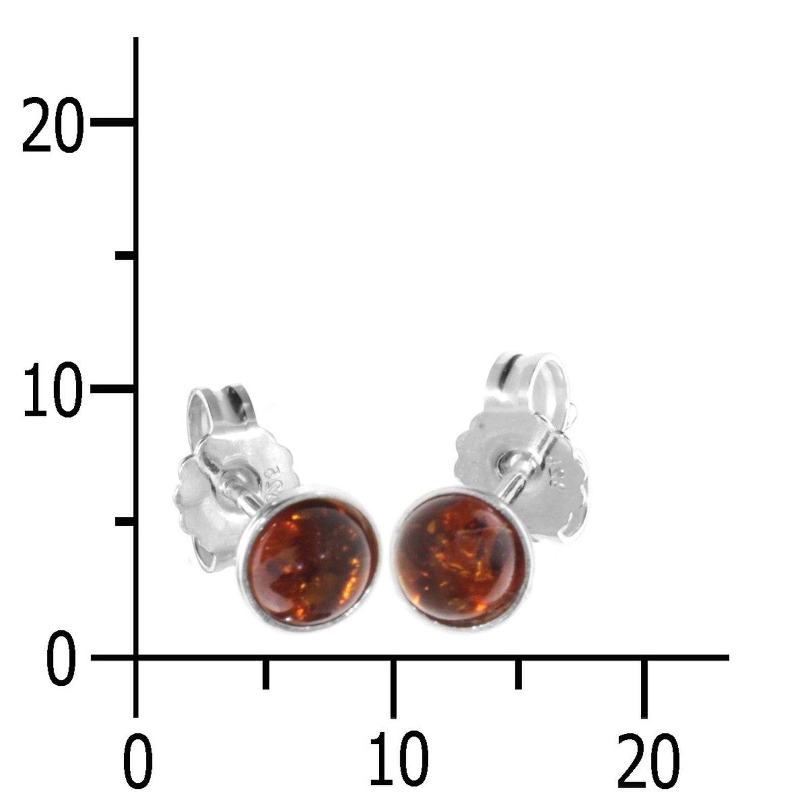 OSTSEE-SCHMUCK Paar Ohrstecker »Ostsee-Schmuck Ohrstecker Classic 5 mm Ohrstecker Classic 5 mm«, (2 tlg.)